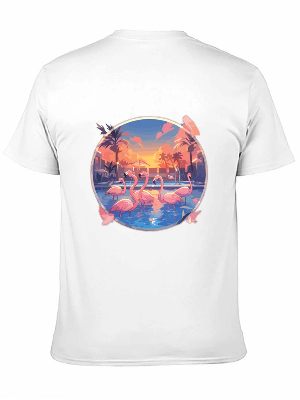 Flamingo Sunset Graphic Tee