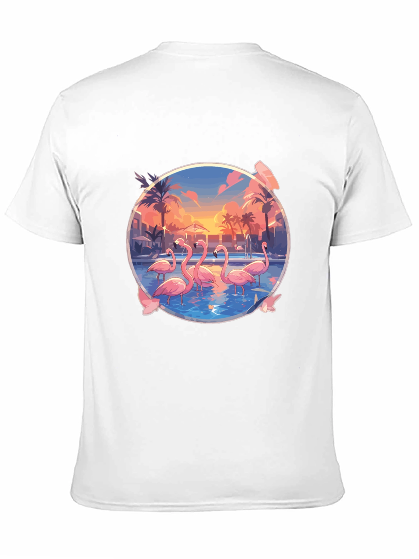 Flamingo Sunset Graphic Tee