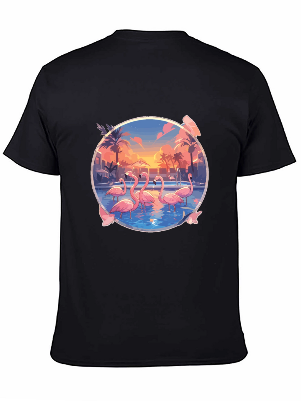 Flamingo Sunset Graphic Tee