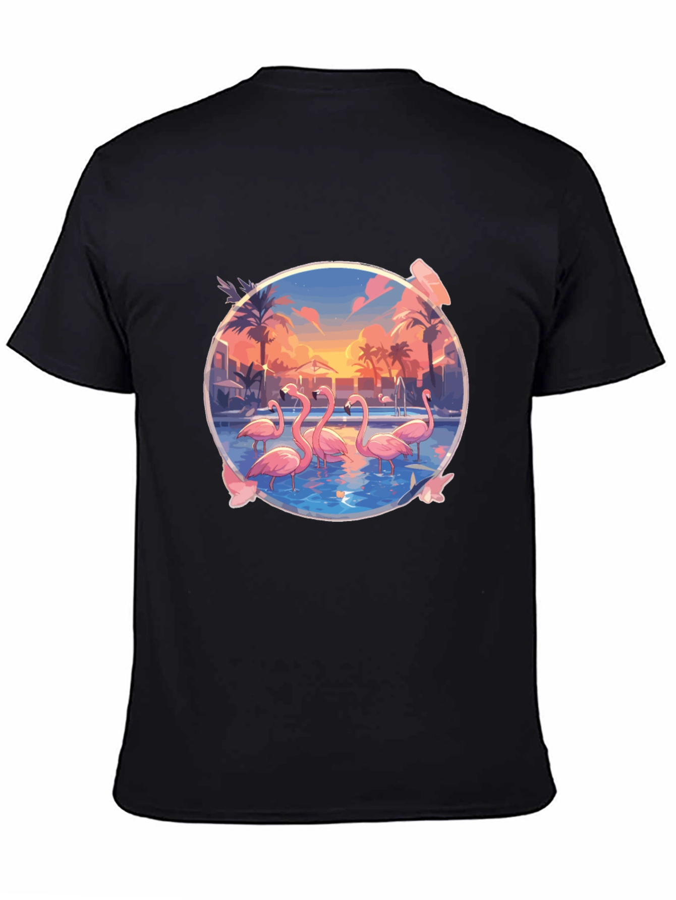 Flamingo Sunset Graphic Tee