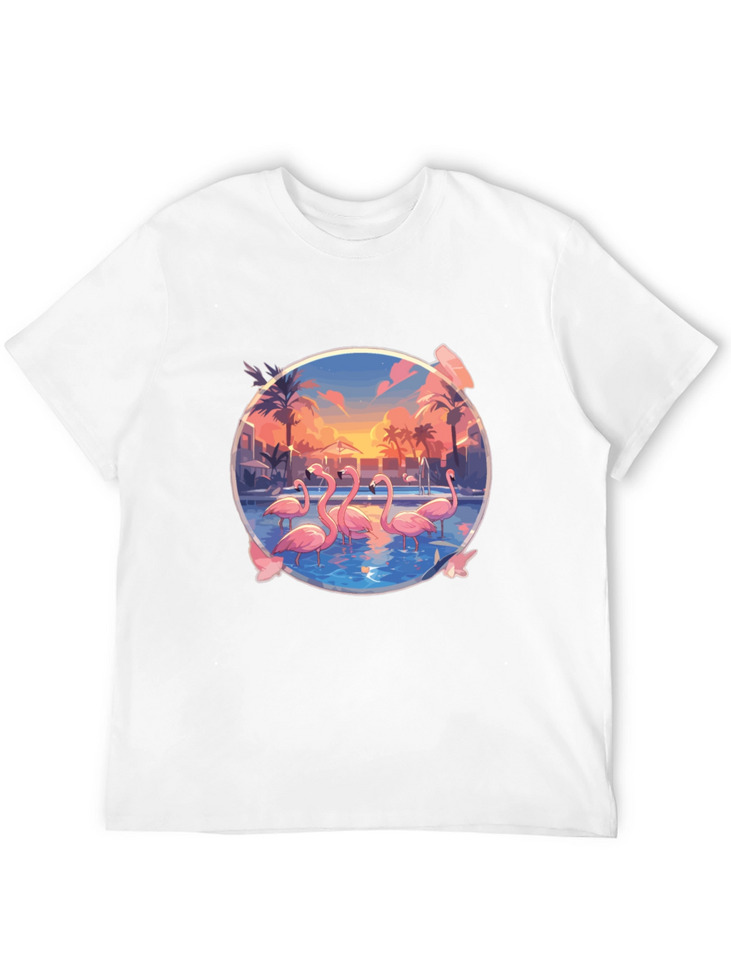 Flamingo Sunset Graphic Tee