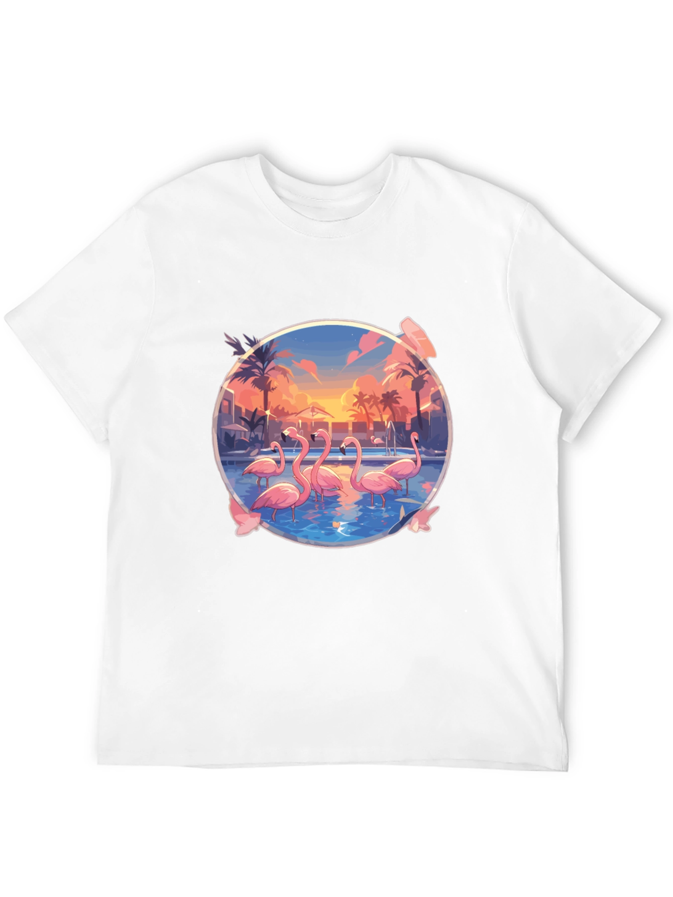 Flamingo Sunset Graphic Tee