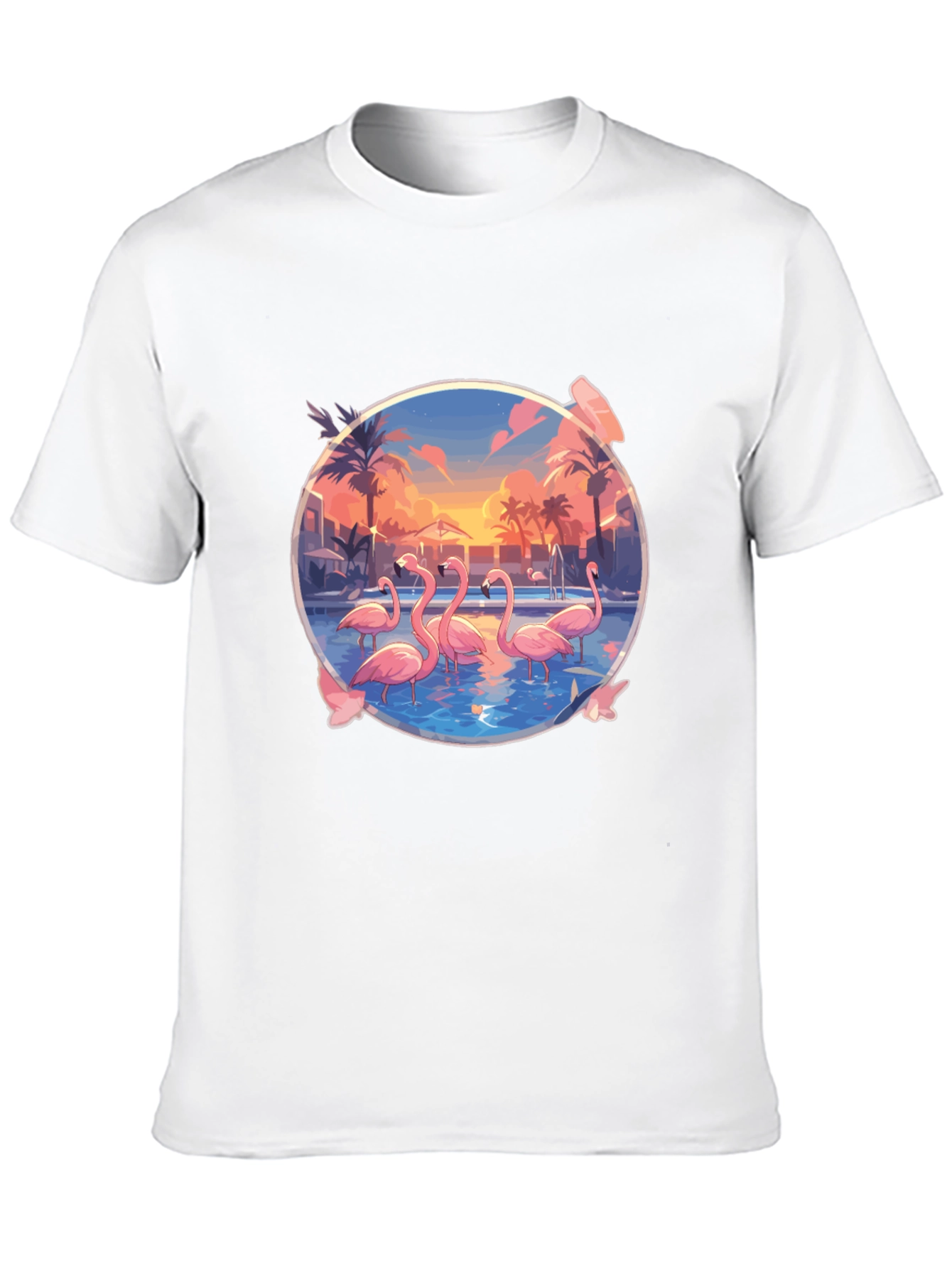 Flamingo Sunset Graphic Tee