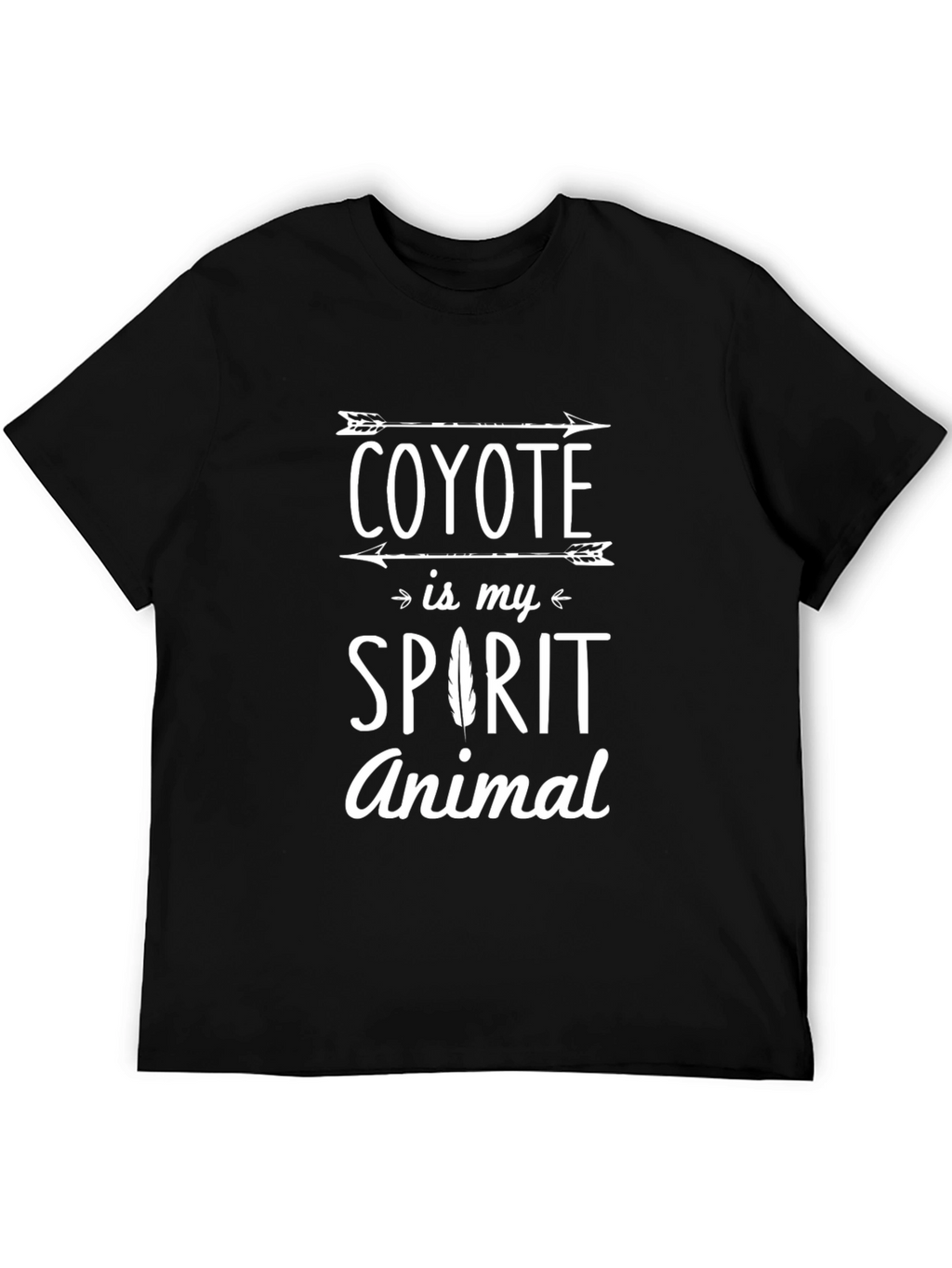 Coyote Spirit Animal Graphic Tee - Trendy Unisex T-Shirt