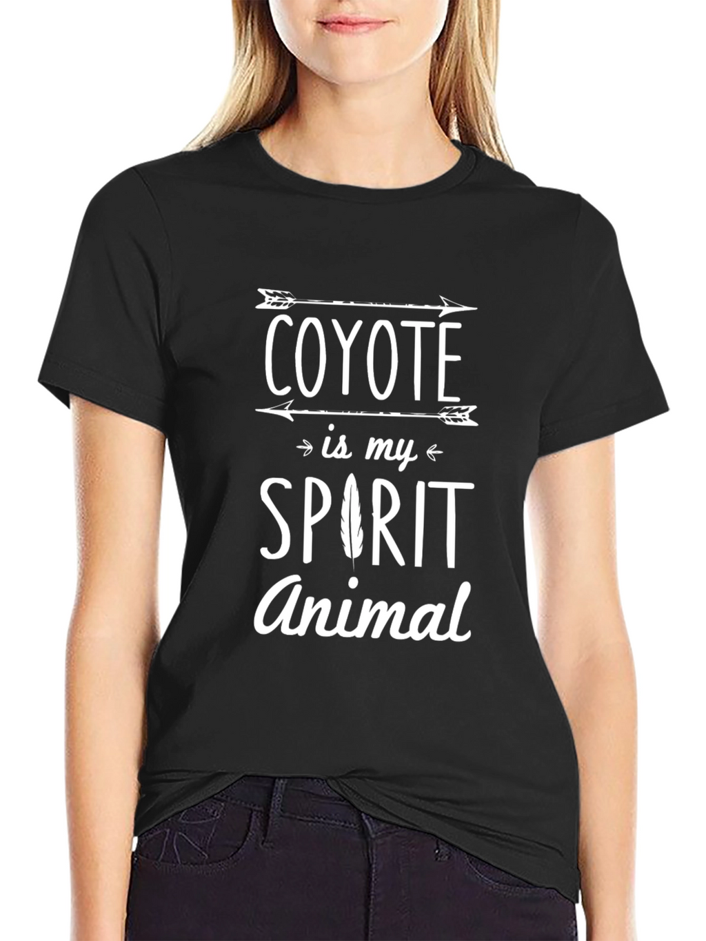 Coyote Spirit Animal Graphic Tee - Trendy Unisex T-Shirt