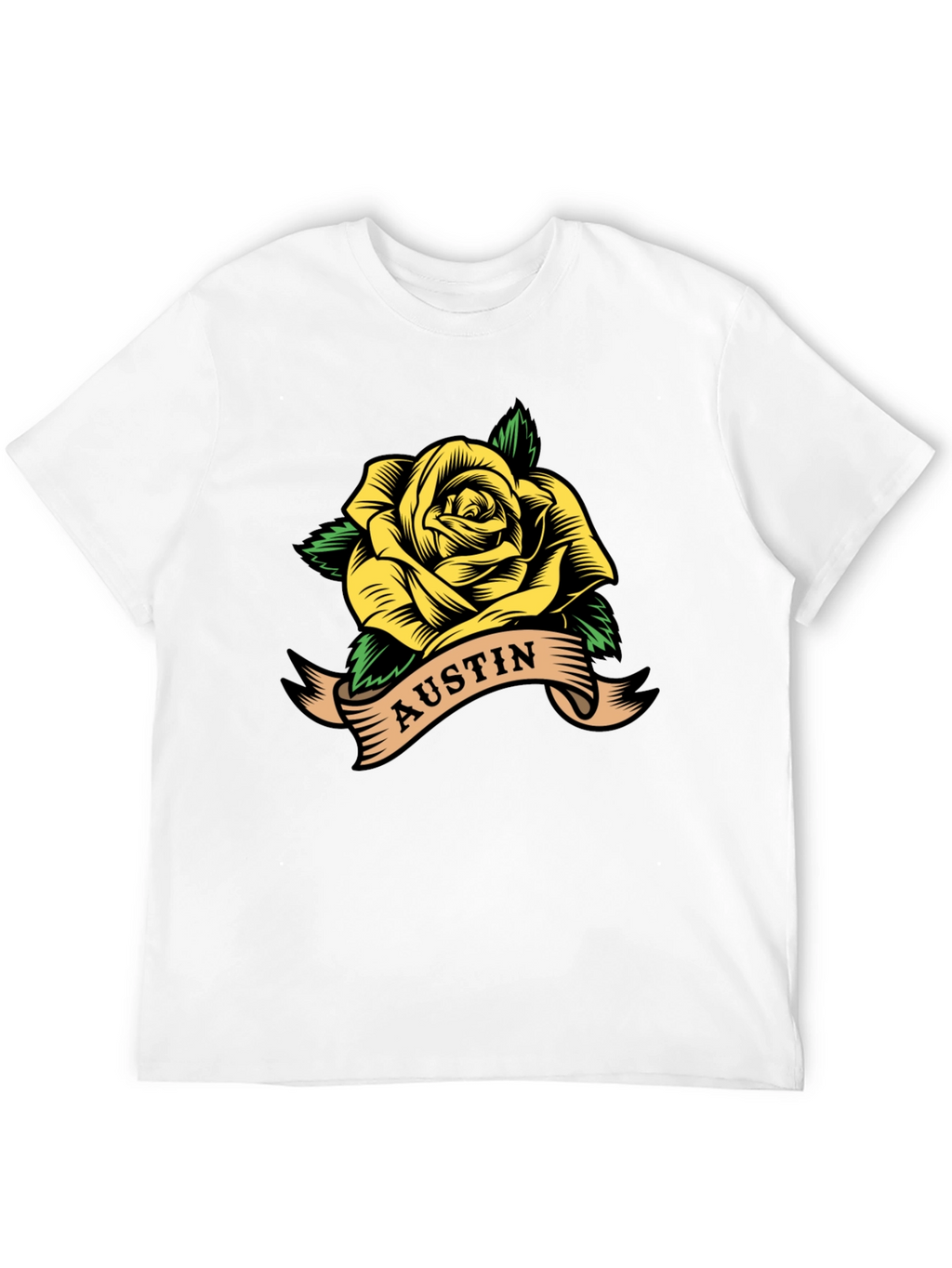 Austin Rose Graphic T-Shirt - Black