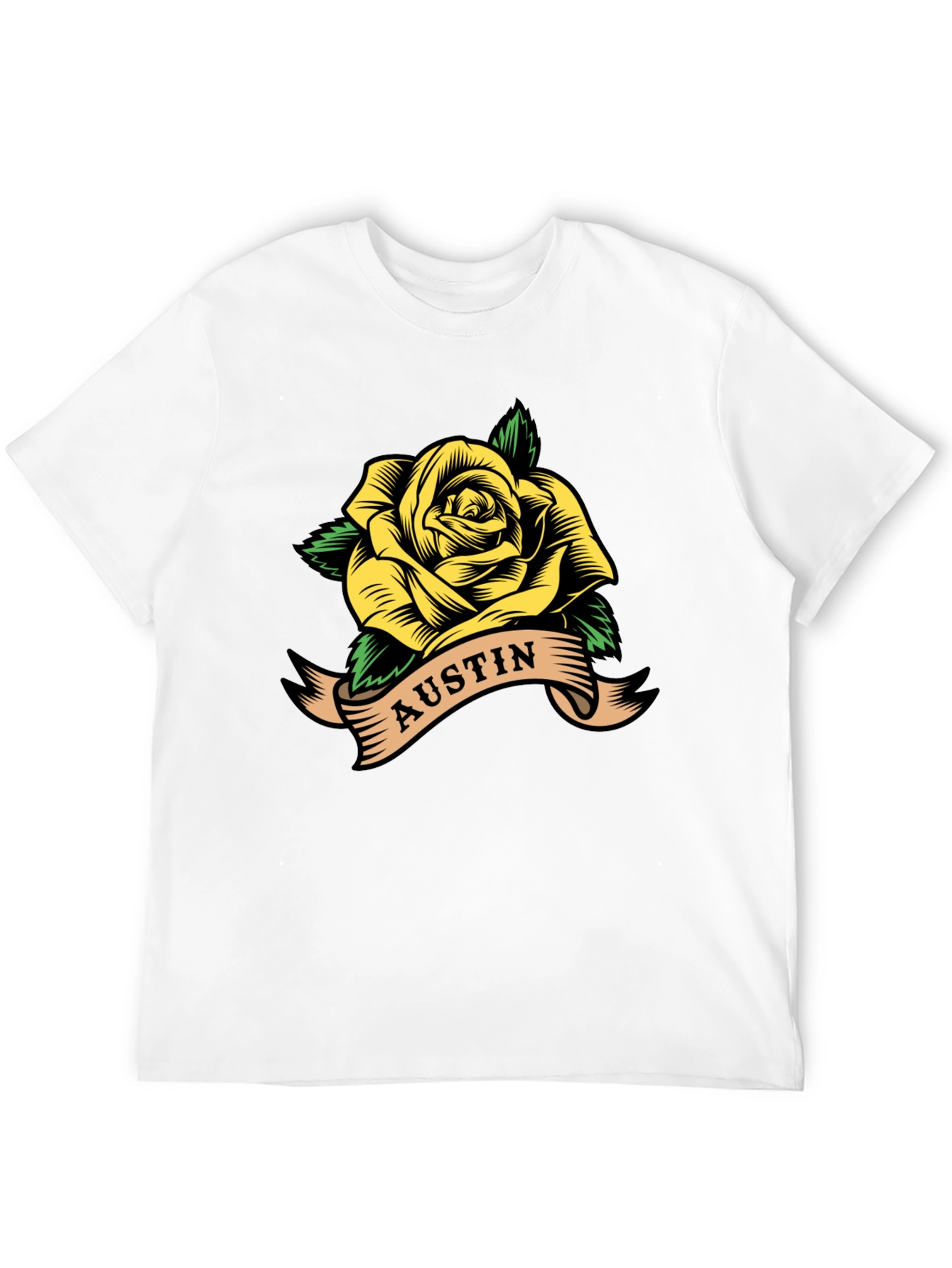 Austin Rose Graphic T-Shirt - Black