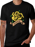 Austin Rose Graphic T-Shirt - Black