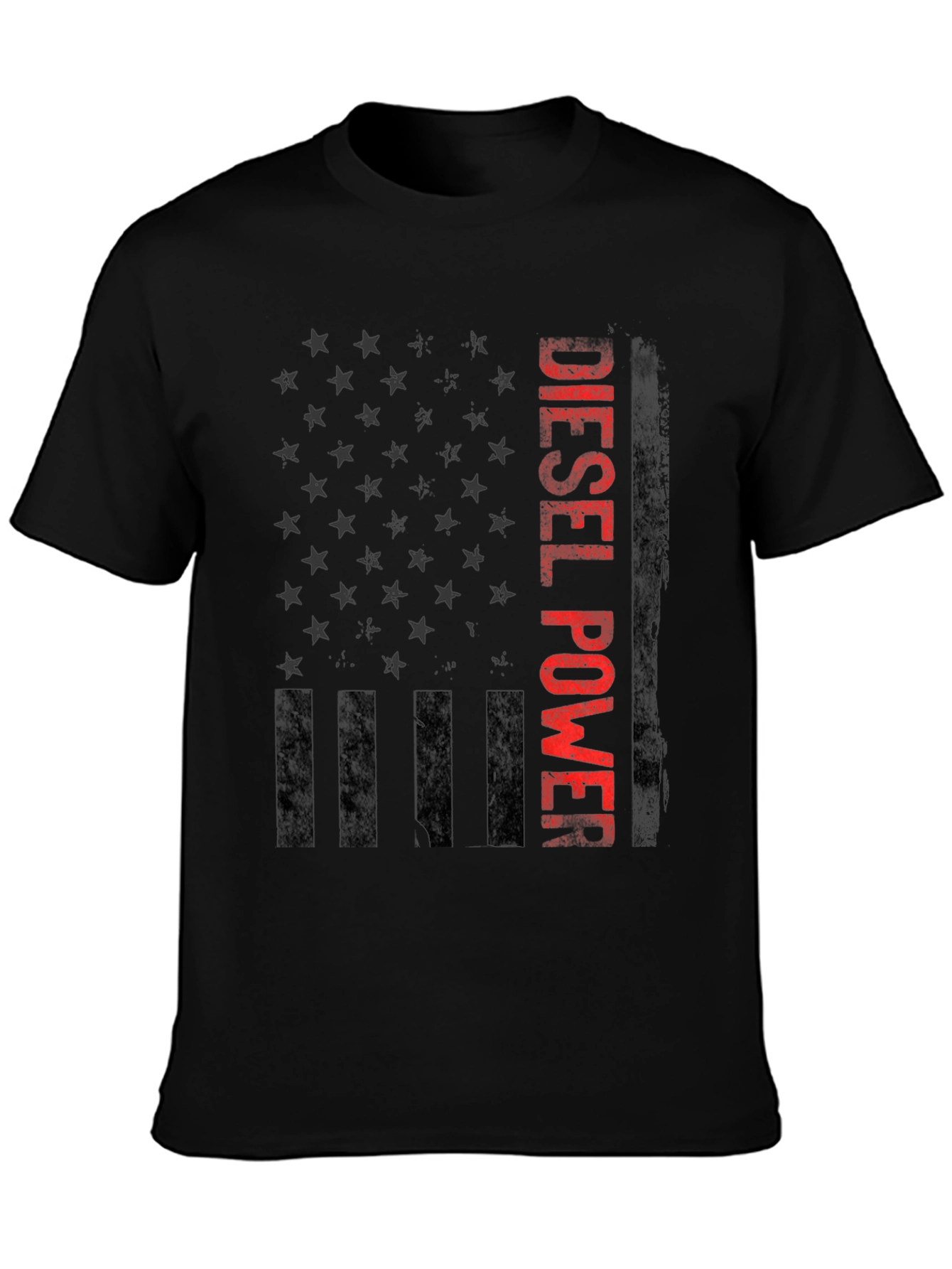 Diesel Power American Flag Graphic T-Shirt