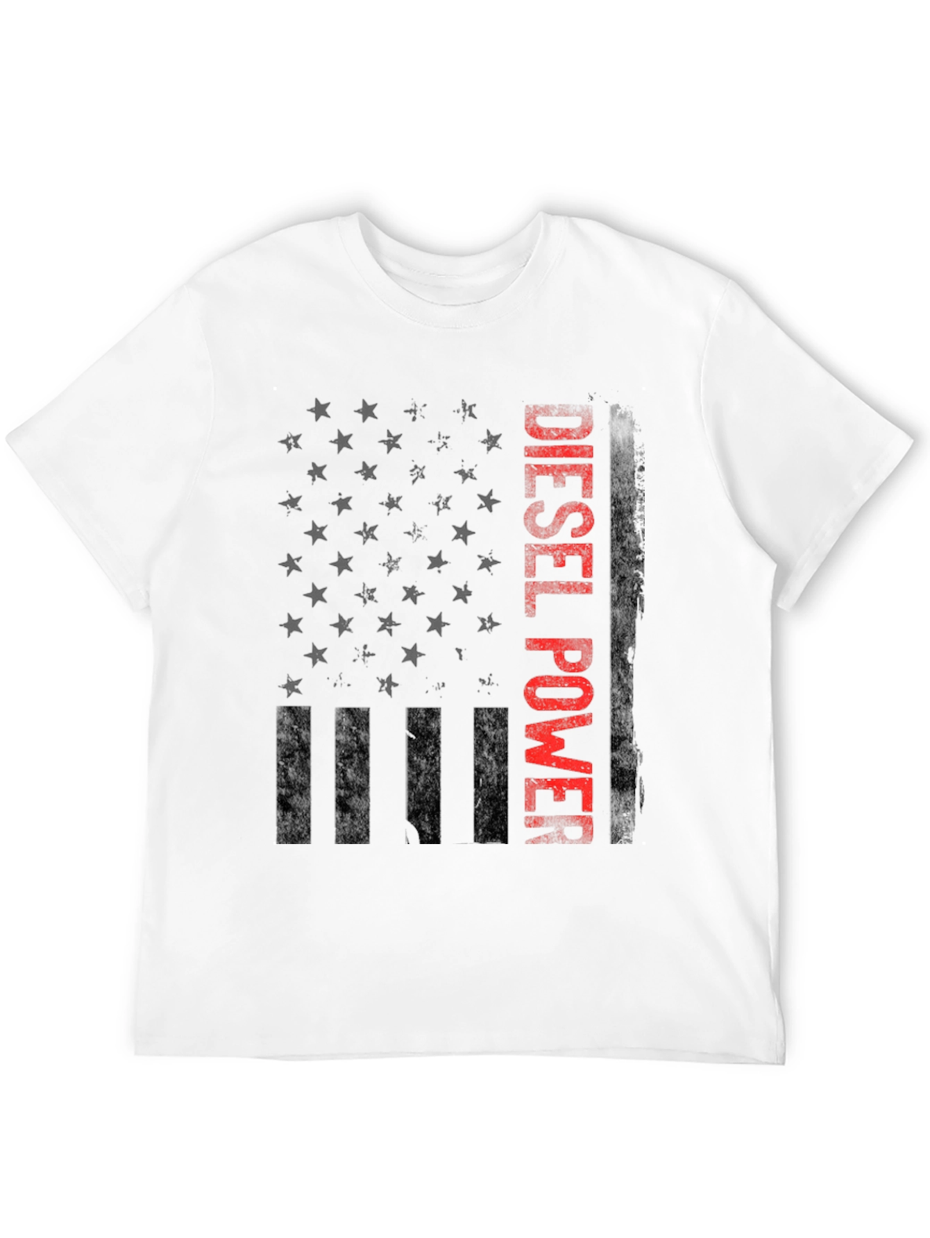 Diesel Power American Flag Graphic T-Shirt