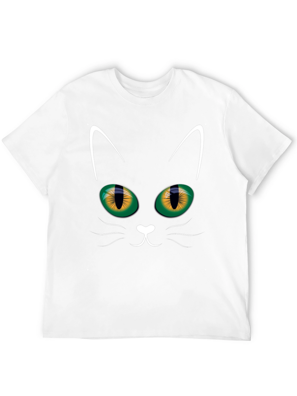 Black Cat Face T-Shirt - Halloween Style