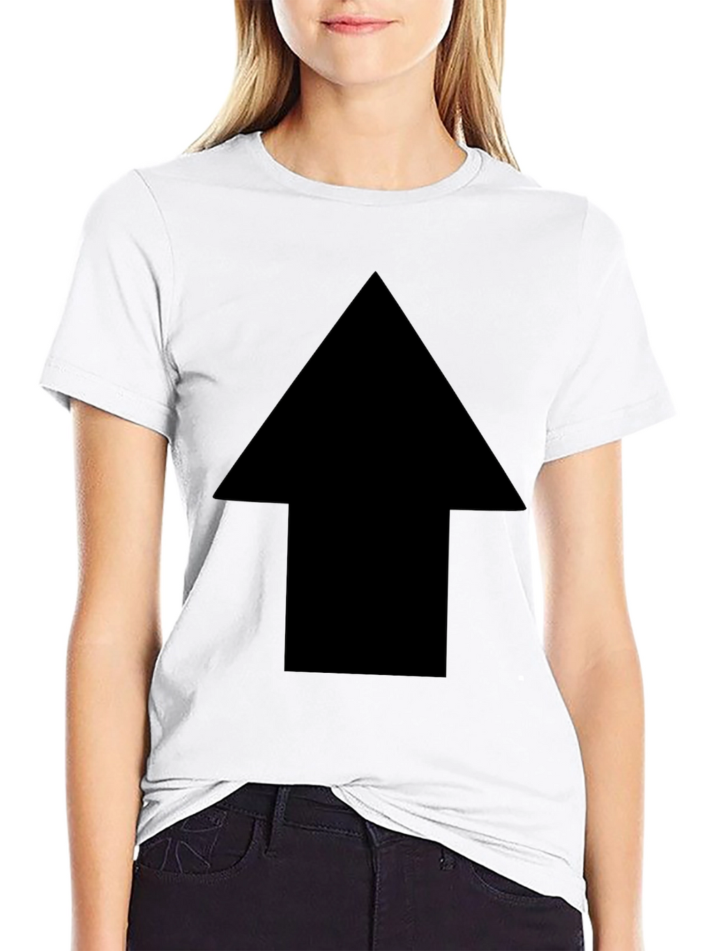 Bold Arrow Graphic Tee - Casual Cotton Shirt