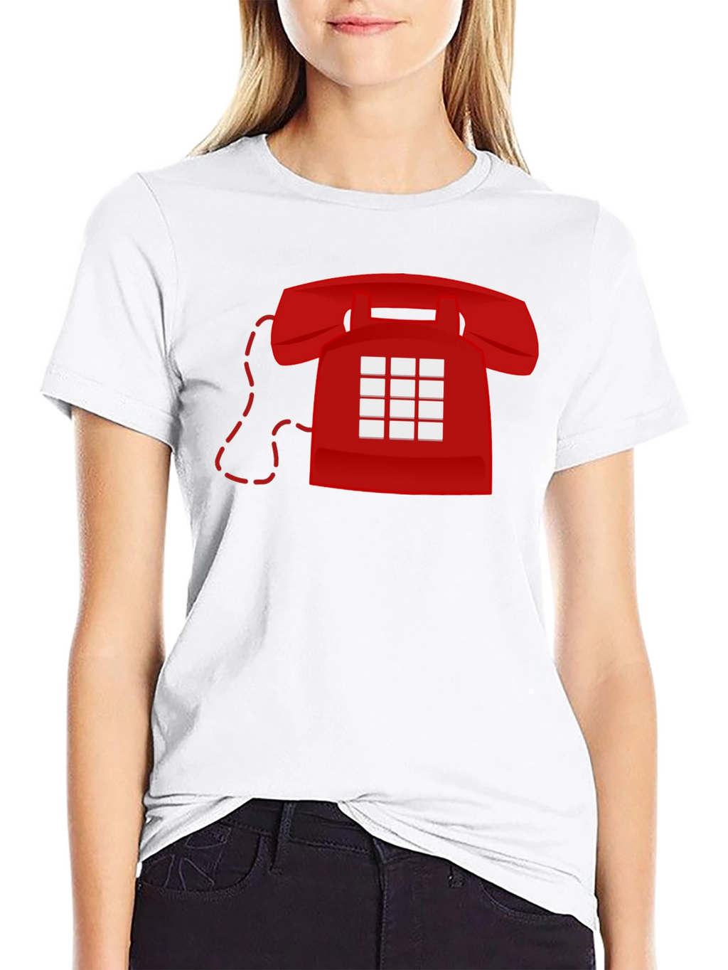 Retro Red Phone T-Shirt - Classic Cool!