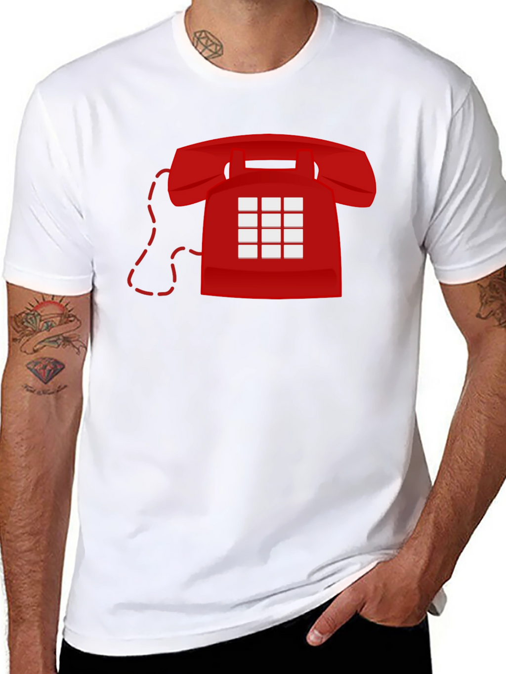 Retro Red Phone T-Shirt - Classic Cool!