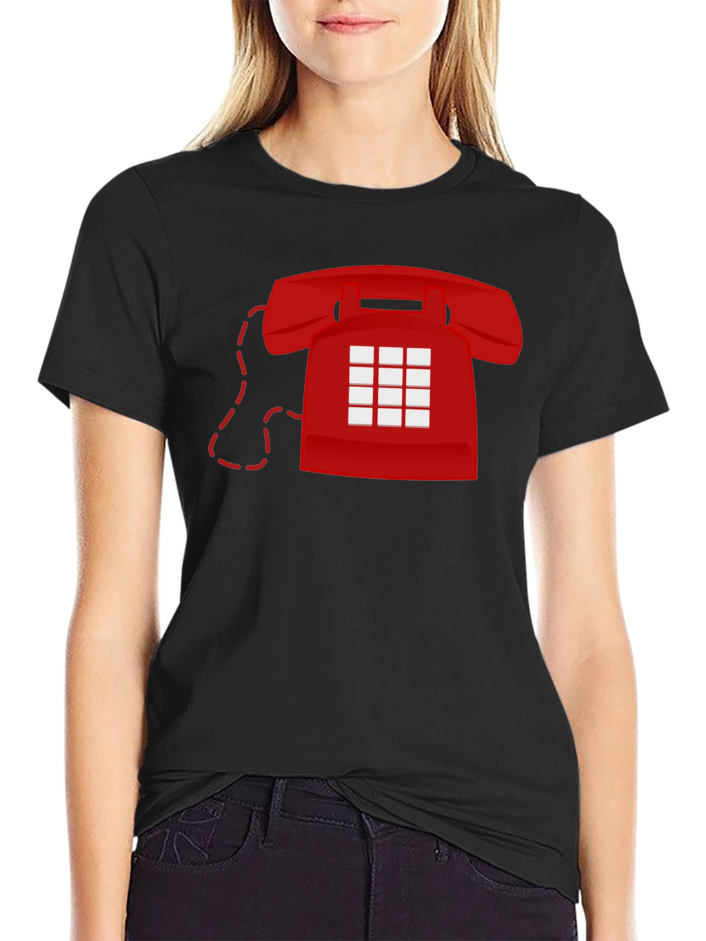 Retro Red Phone T-Shirt - Classic Cool!