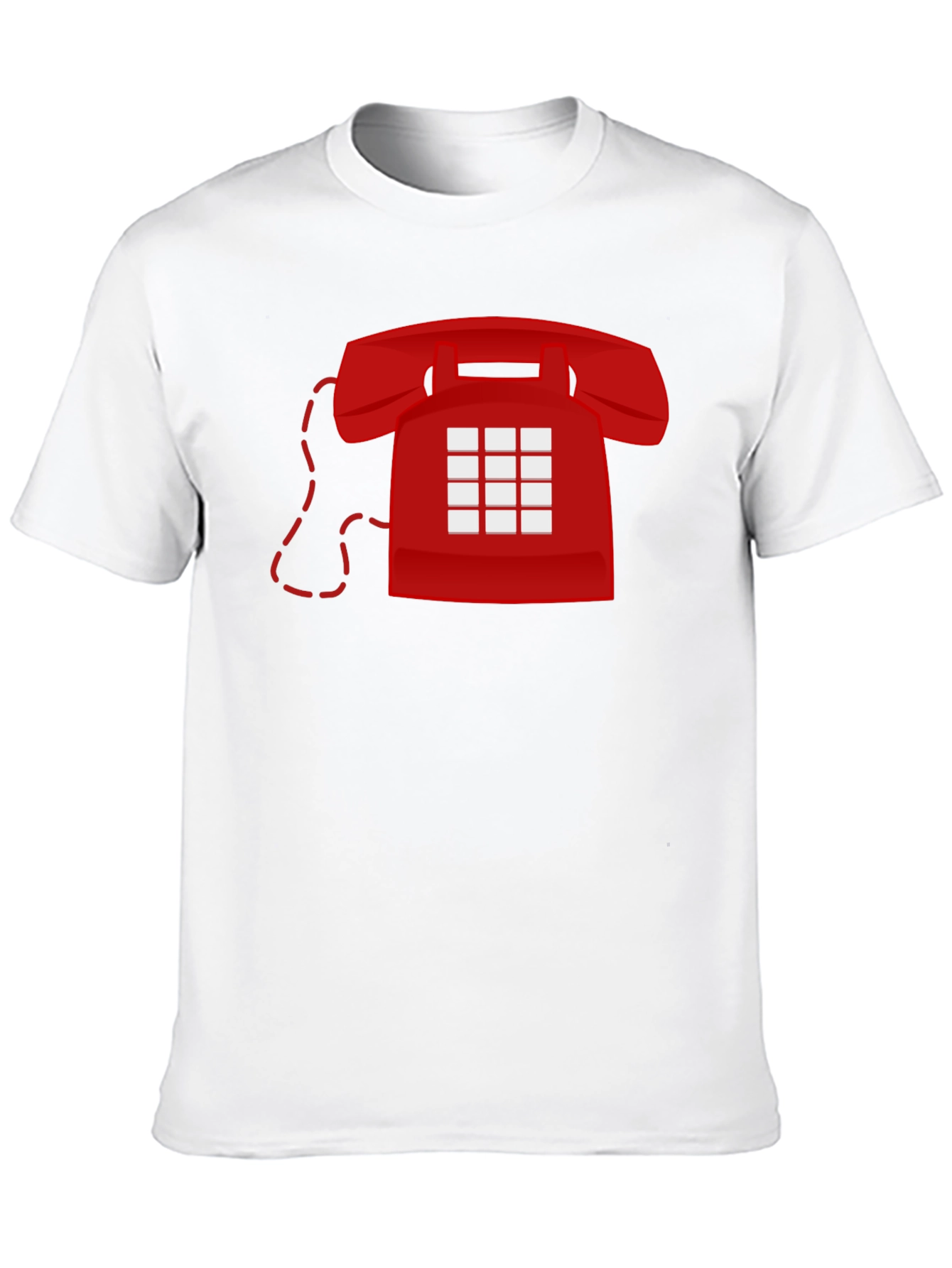 Retro Red Phone T-Shirt - Classic Cool!
