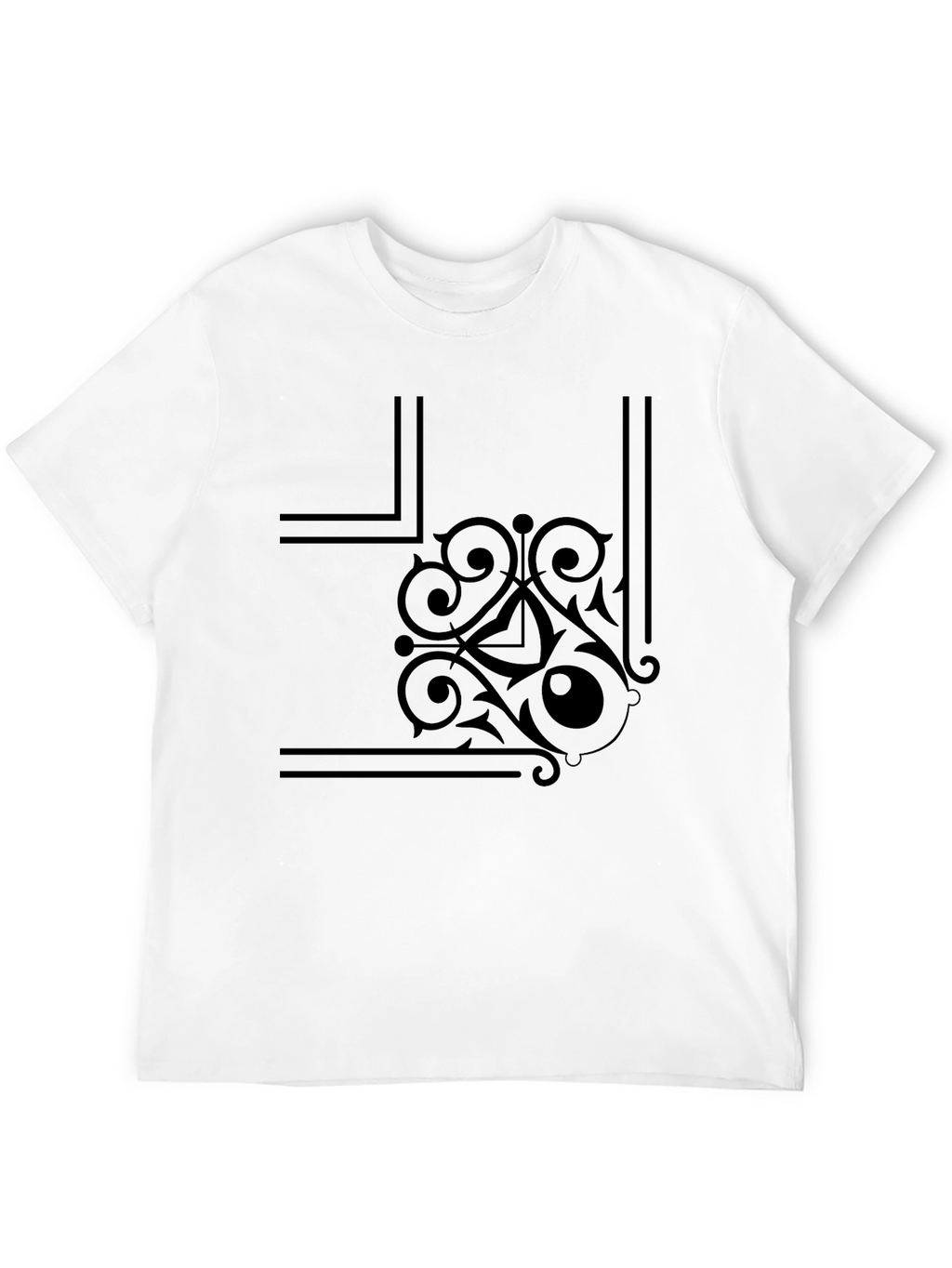 Stylish Black Graphic Print T-Shirt