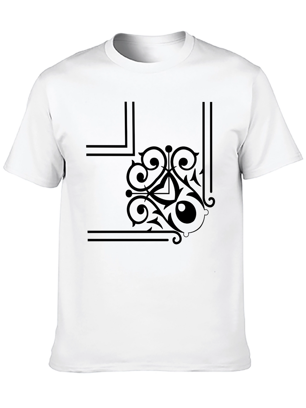 Stylish Black Graphic Print T-Shirt