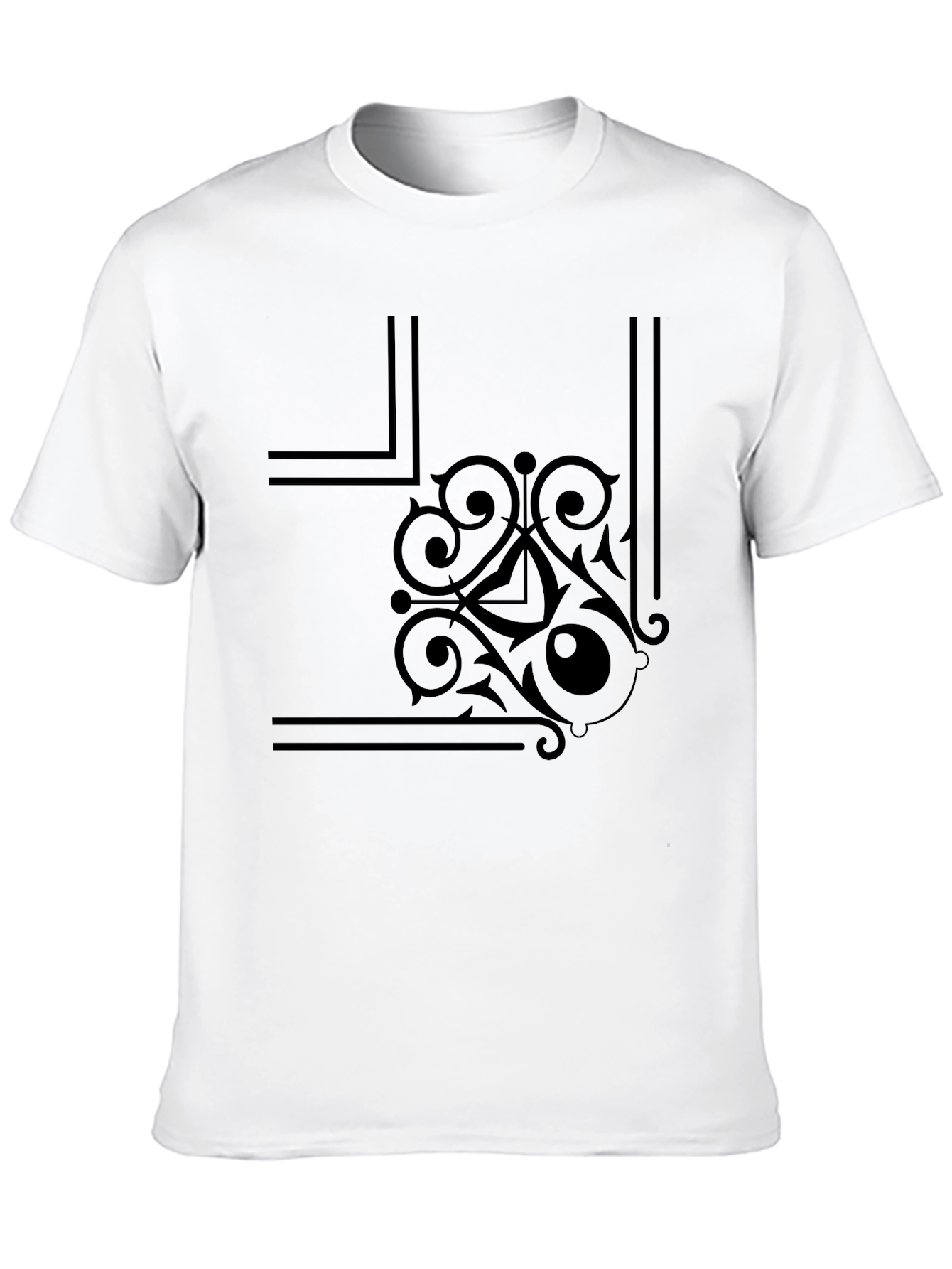 Stylish Black Graphic Print T-Shirt