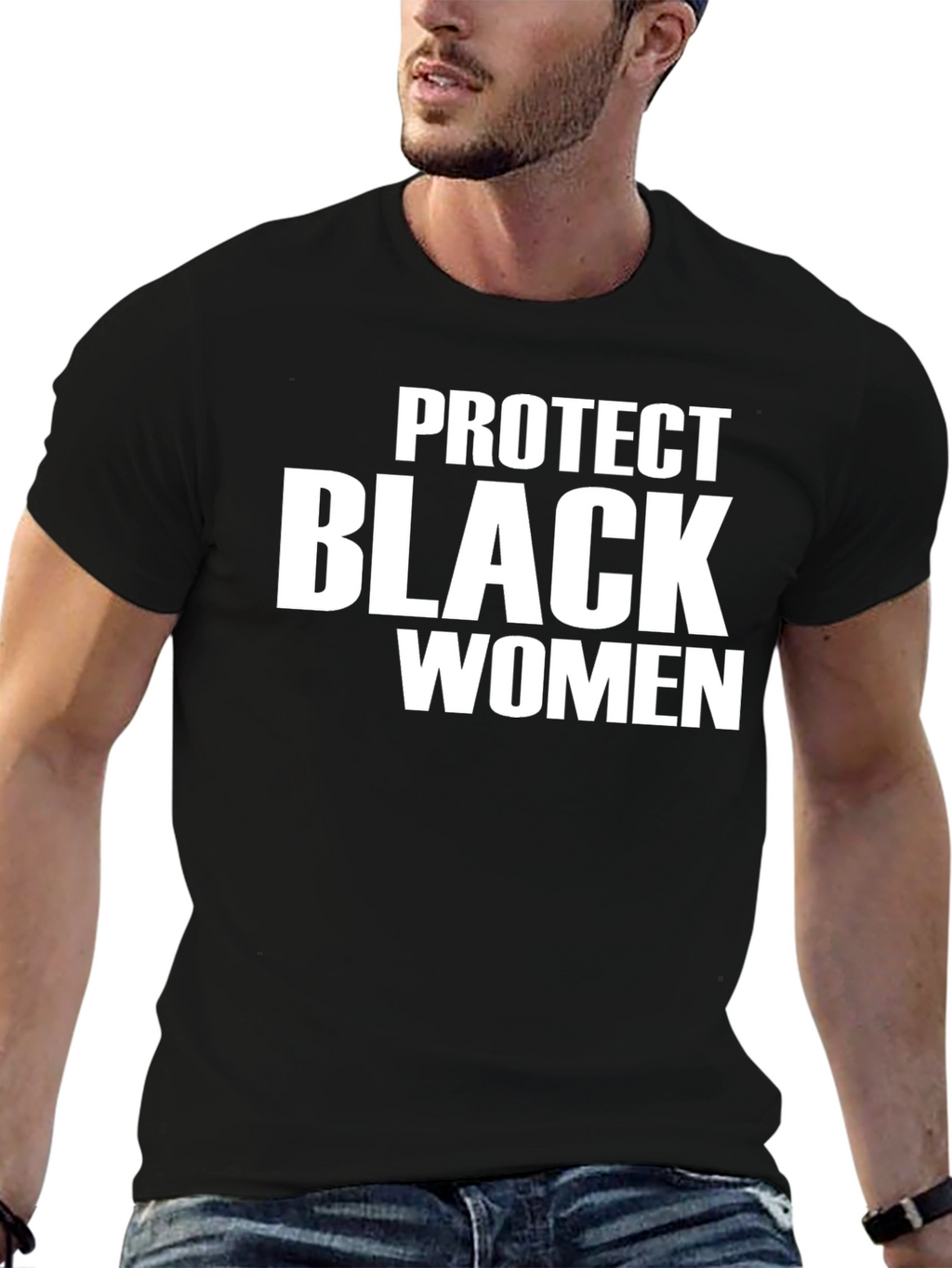 Protect Black Women Graphic T-Shirt - Black
