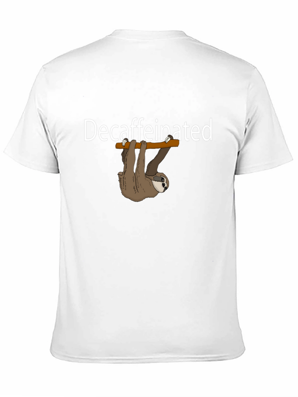 Decaffeinated Sloth Graphic T-Shirt