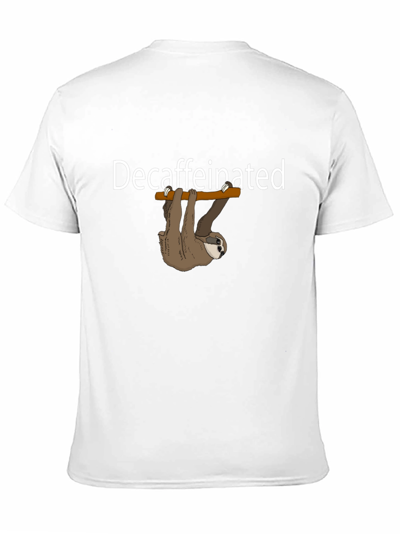 Decaffeinated Sloth Graphic T-Shirt