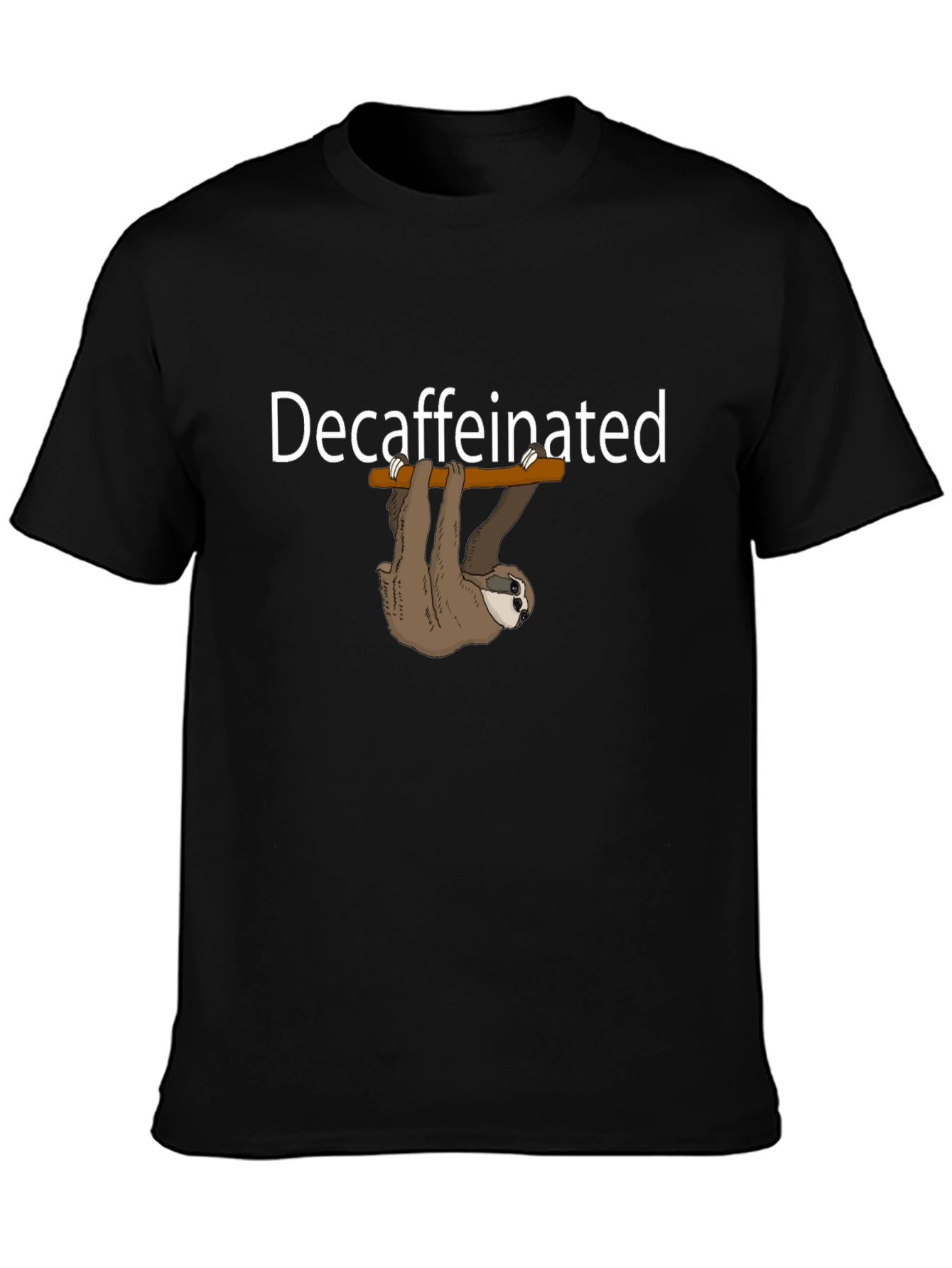 Decaffeinated Sloth Graphic T-Shirt