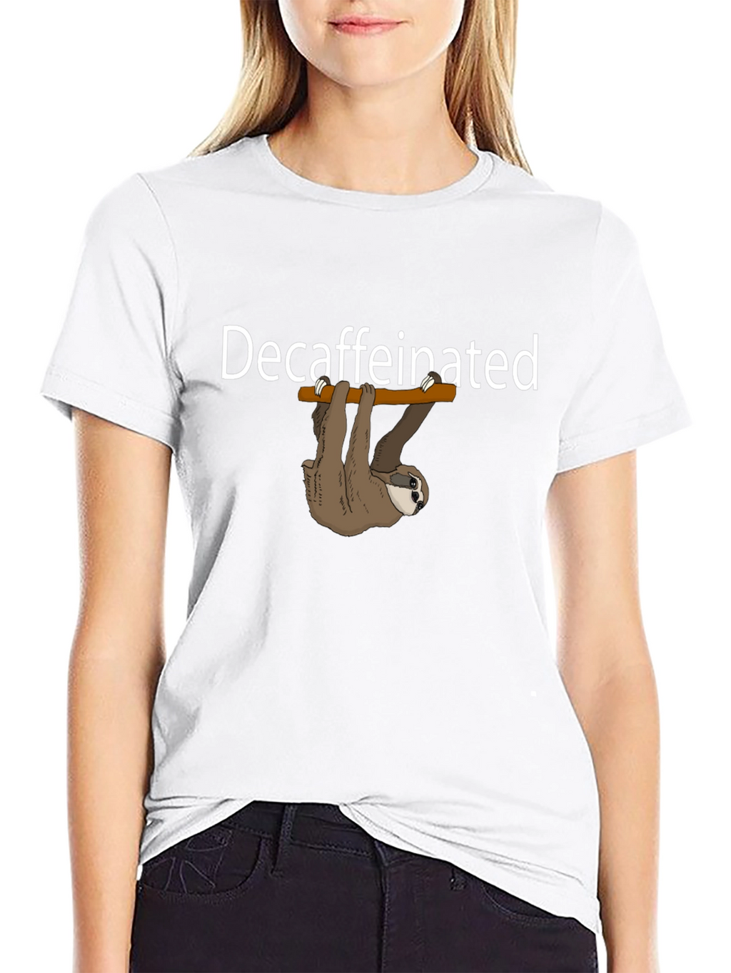 Decaffeinated Sloth Graphic T-Shirt
