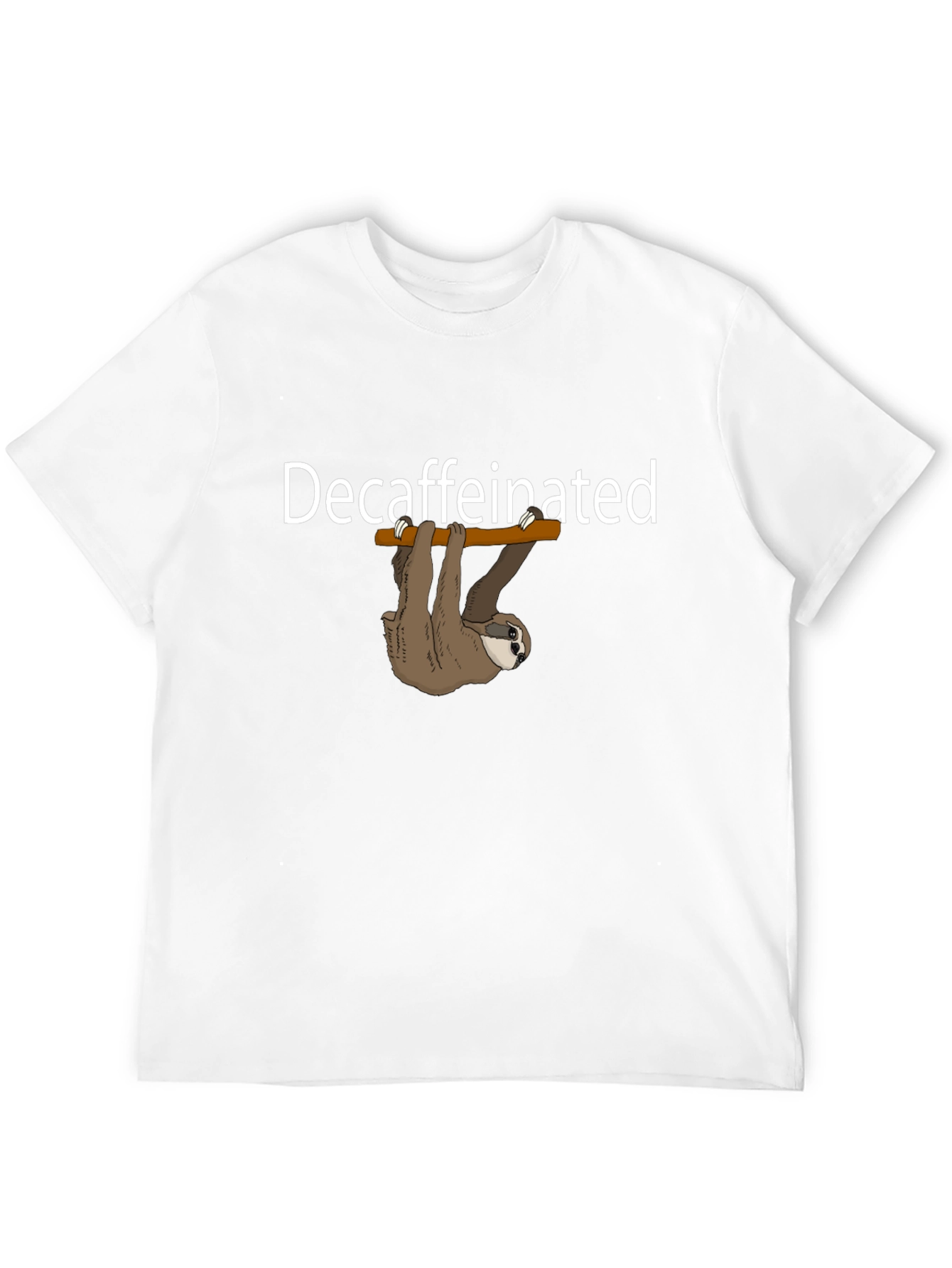 Decaffeinated Sloth Graphic T-Shirt