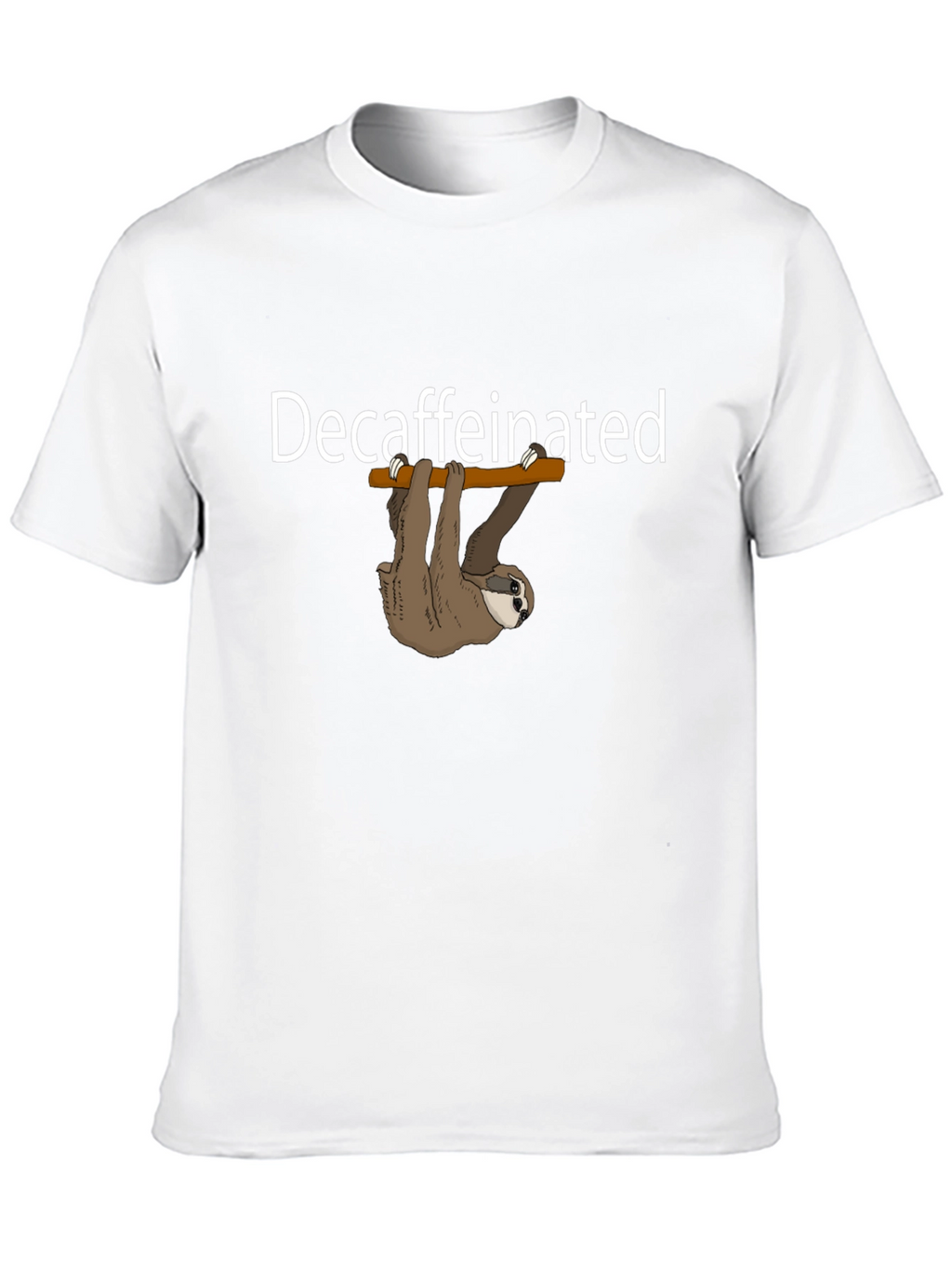 Decaffeinated Sloth Graphic T-Shirt
