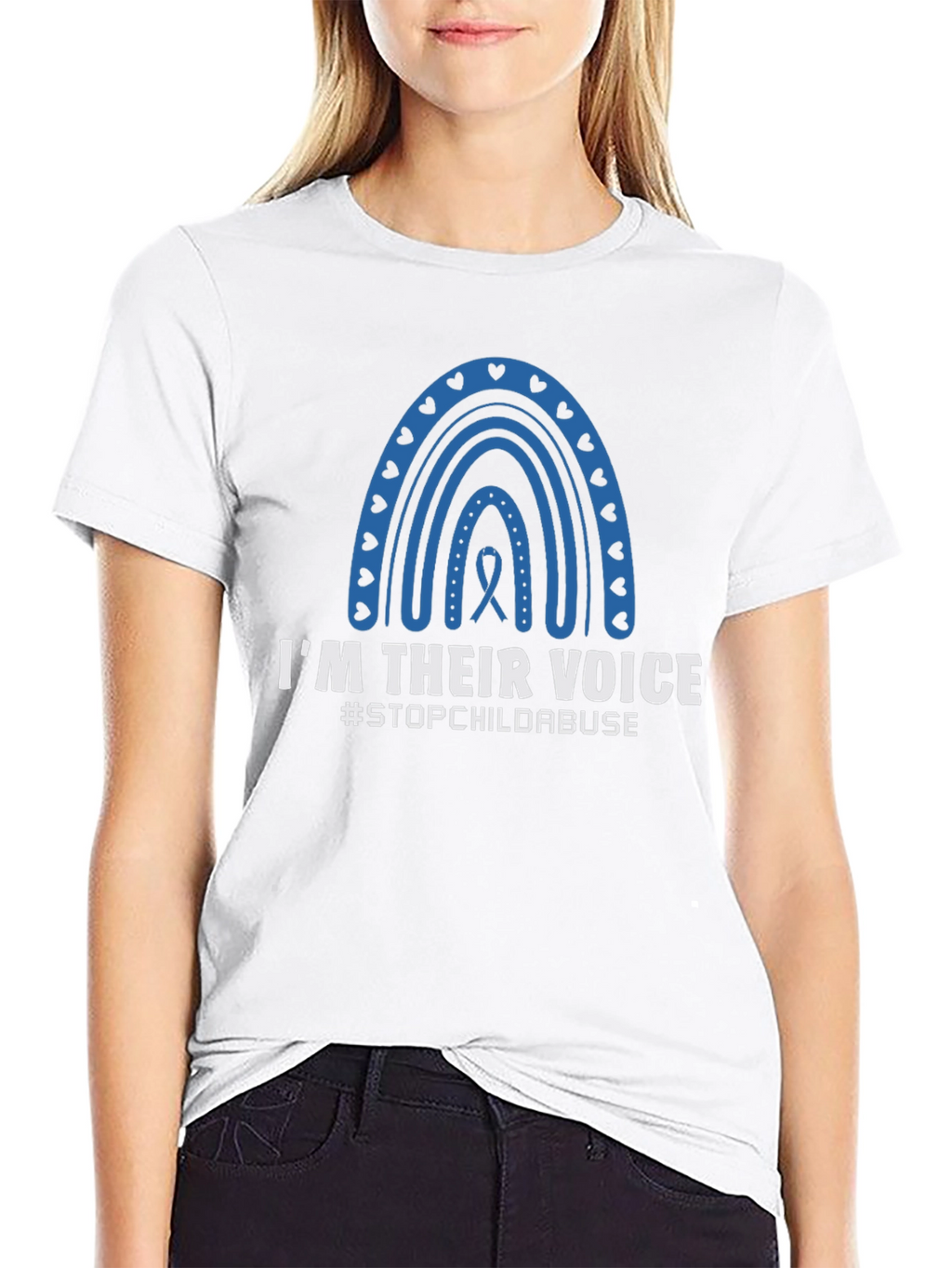 Im Their Voice T-Shirt - Stop Child Abuse Awareness