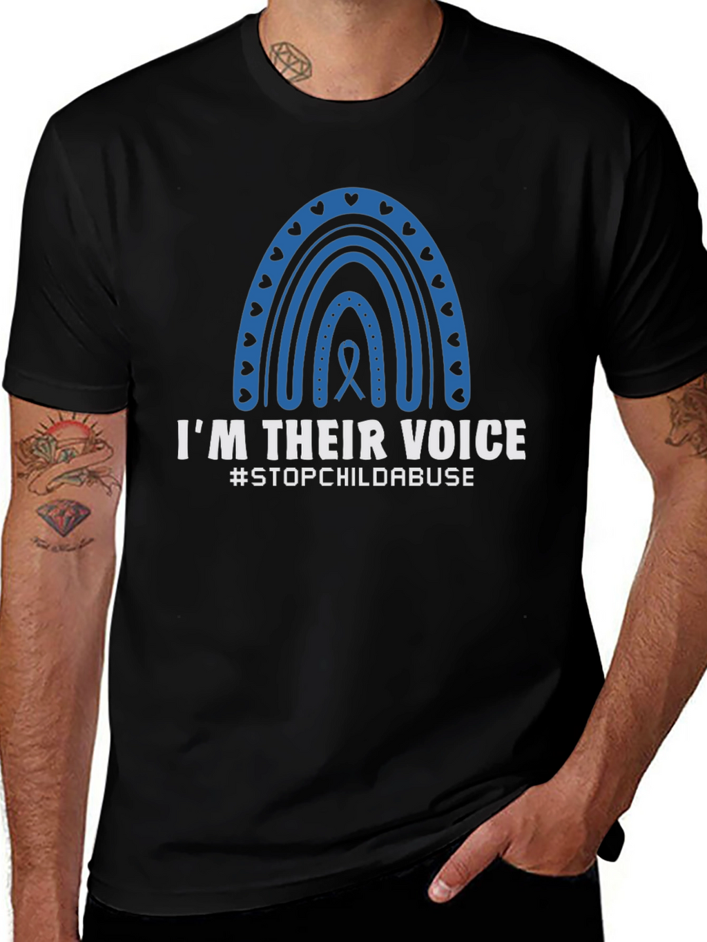 Im Their Voice T-Shirt - Stop Child Abuse Awareness