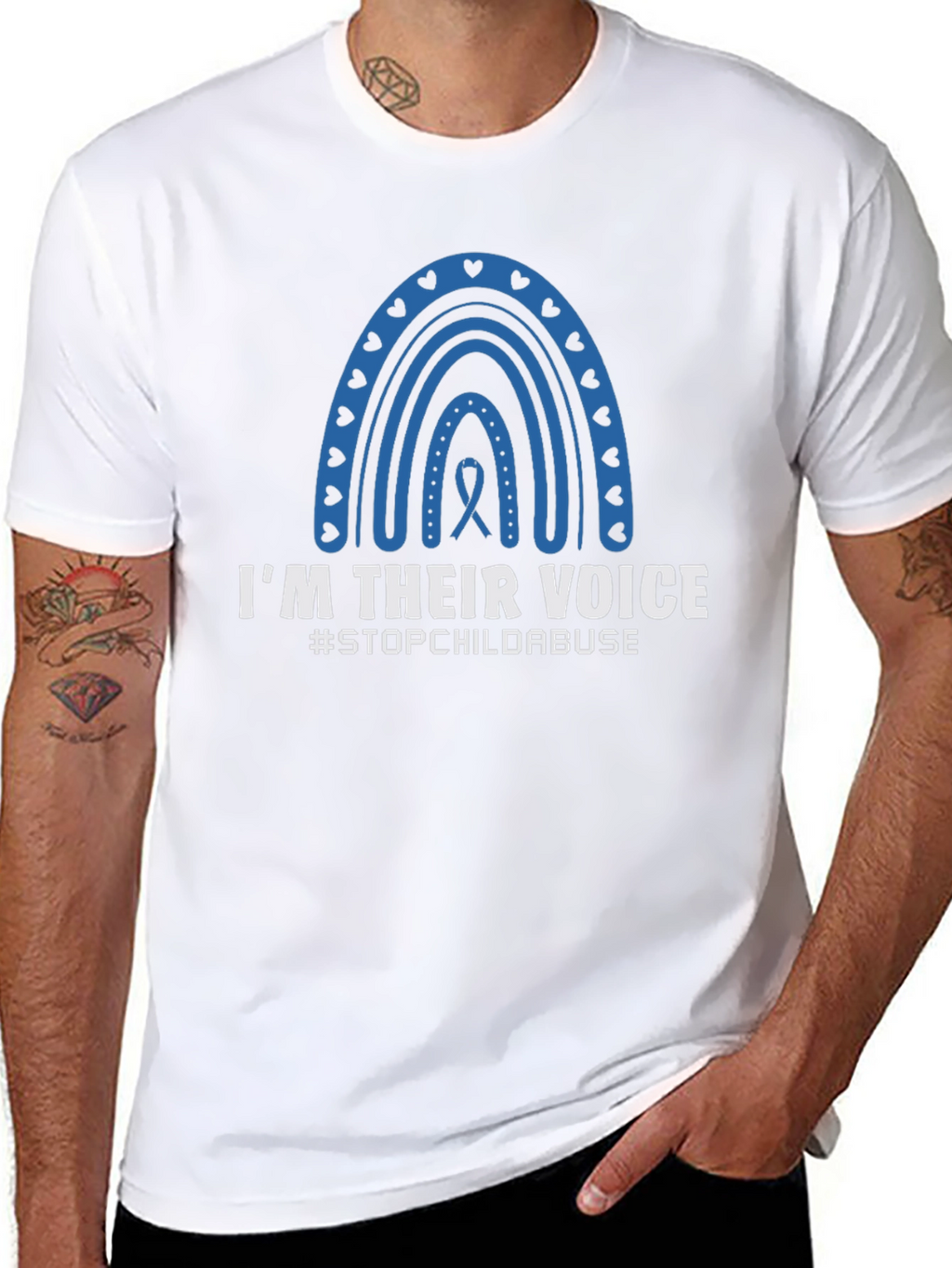 Im Their Voice T-Shirt - Stop Child Abuse Awareness