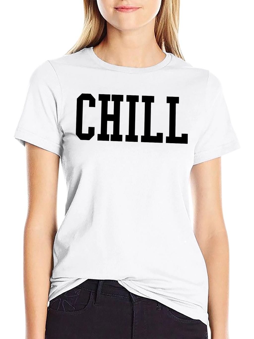 Chill Black Graphic T-Shirt - Relaxed Casual Wear