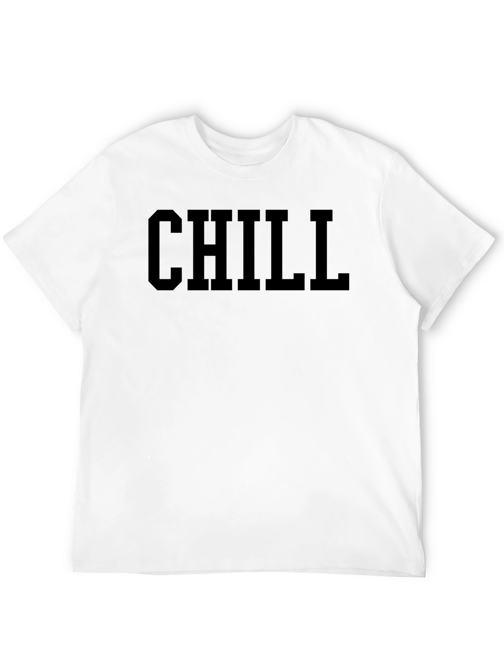 Chill Black Graphic T-Shirt - Relaxed Casual Wear