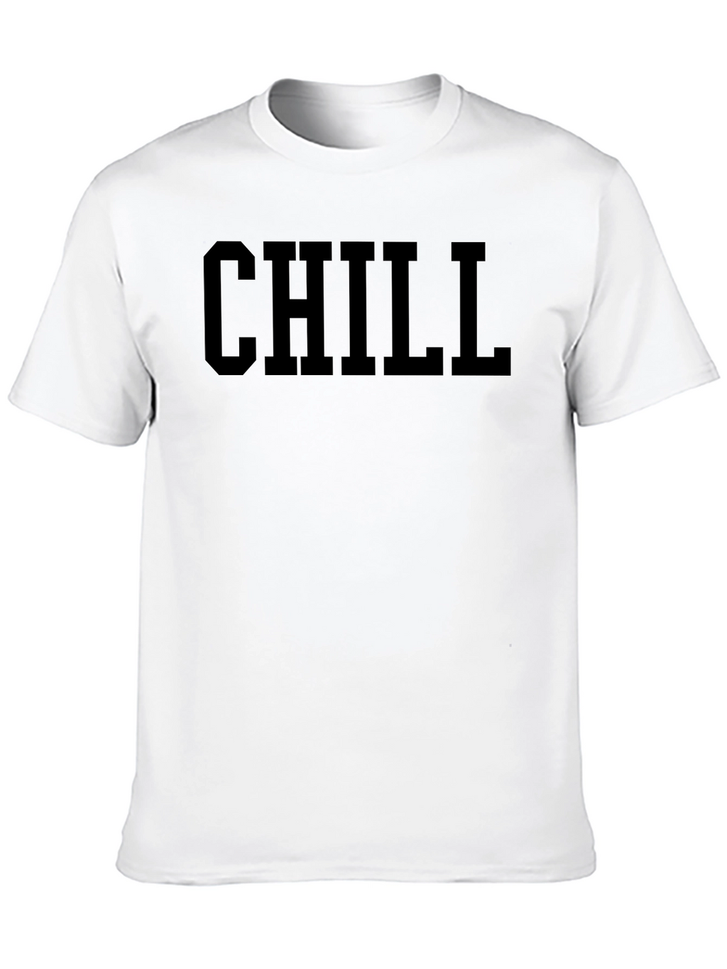 Chill Black Graphic T-Shirt - Relaxed Casual Wear