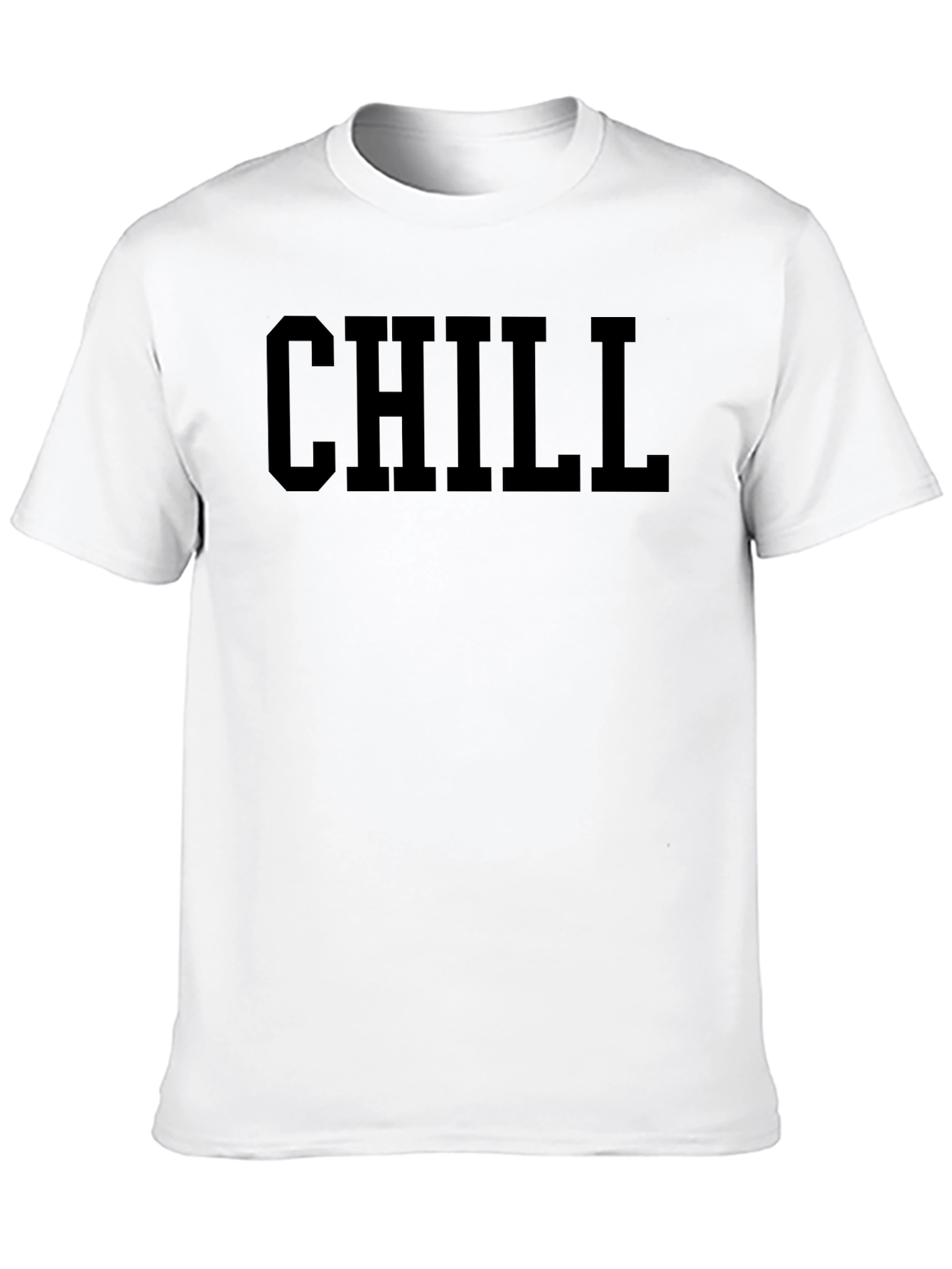 Chill Black Graphic T-Shirt - Relaxed Casual Wear