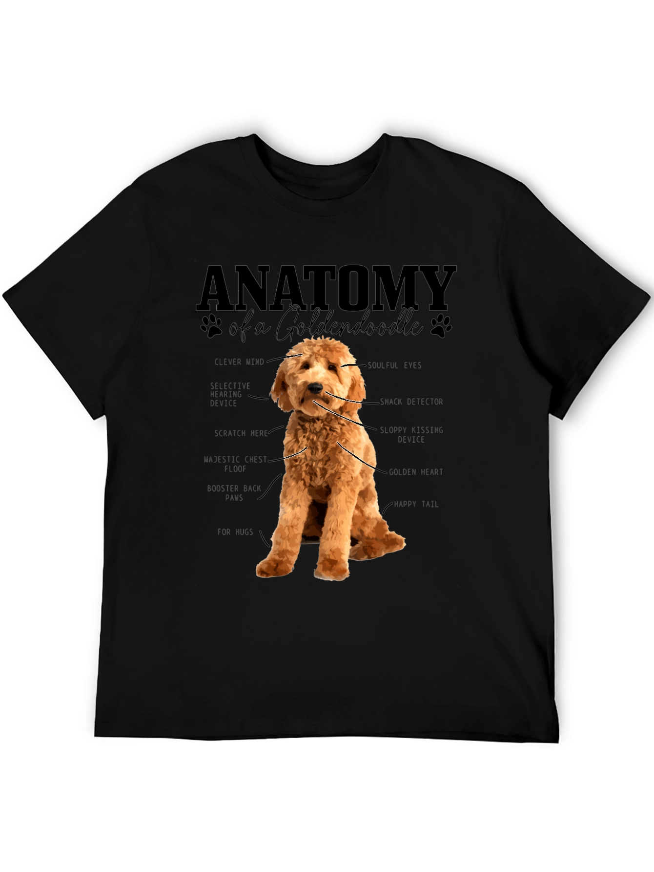 Anatomy of a Goldendoodle T-Shirt