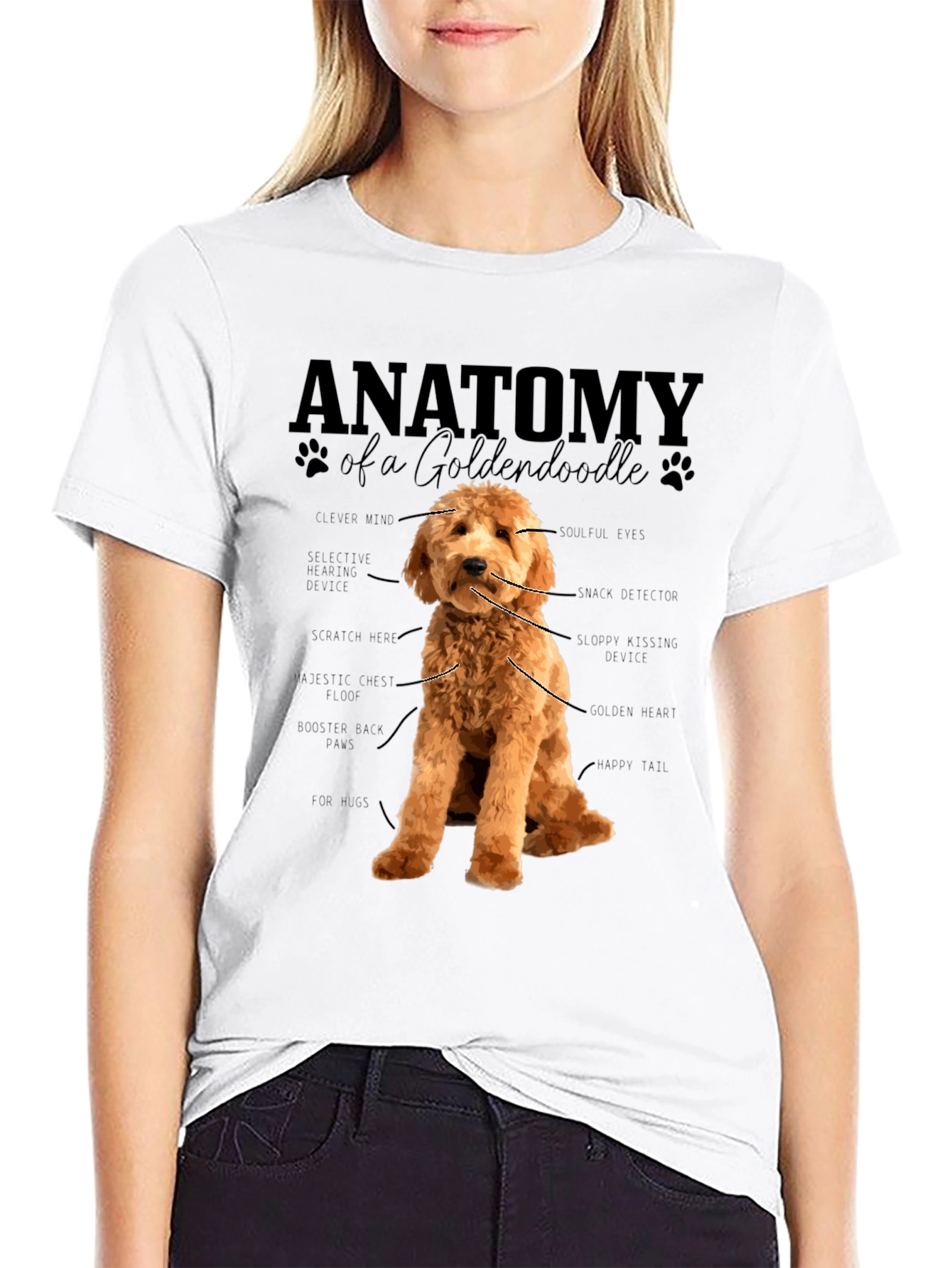 Anatomy of a Goldendoodle T-Shirt