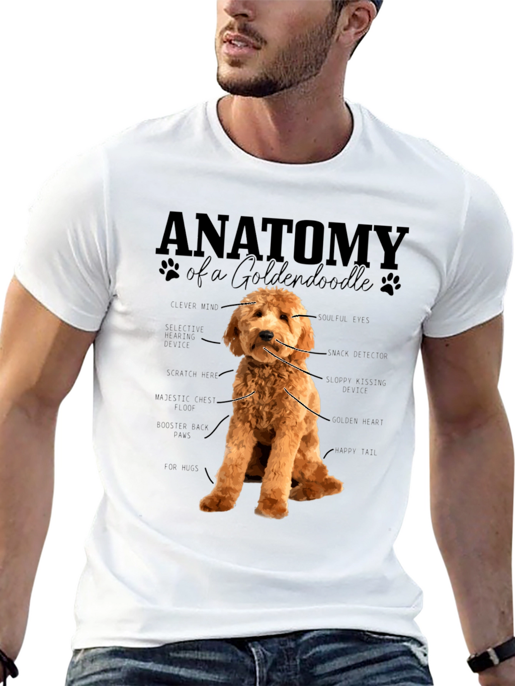Anatomy of a Goldendoodle T-Shirt