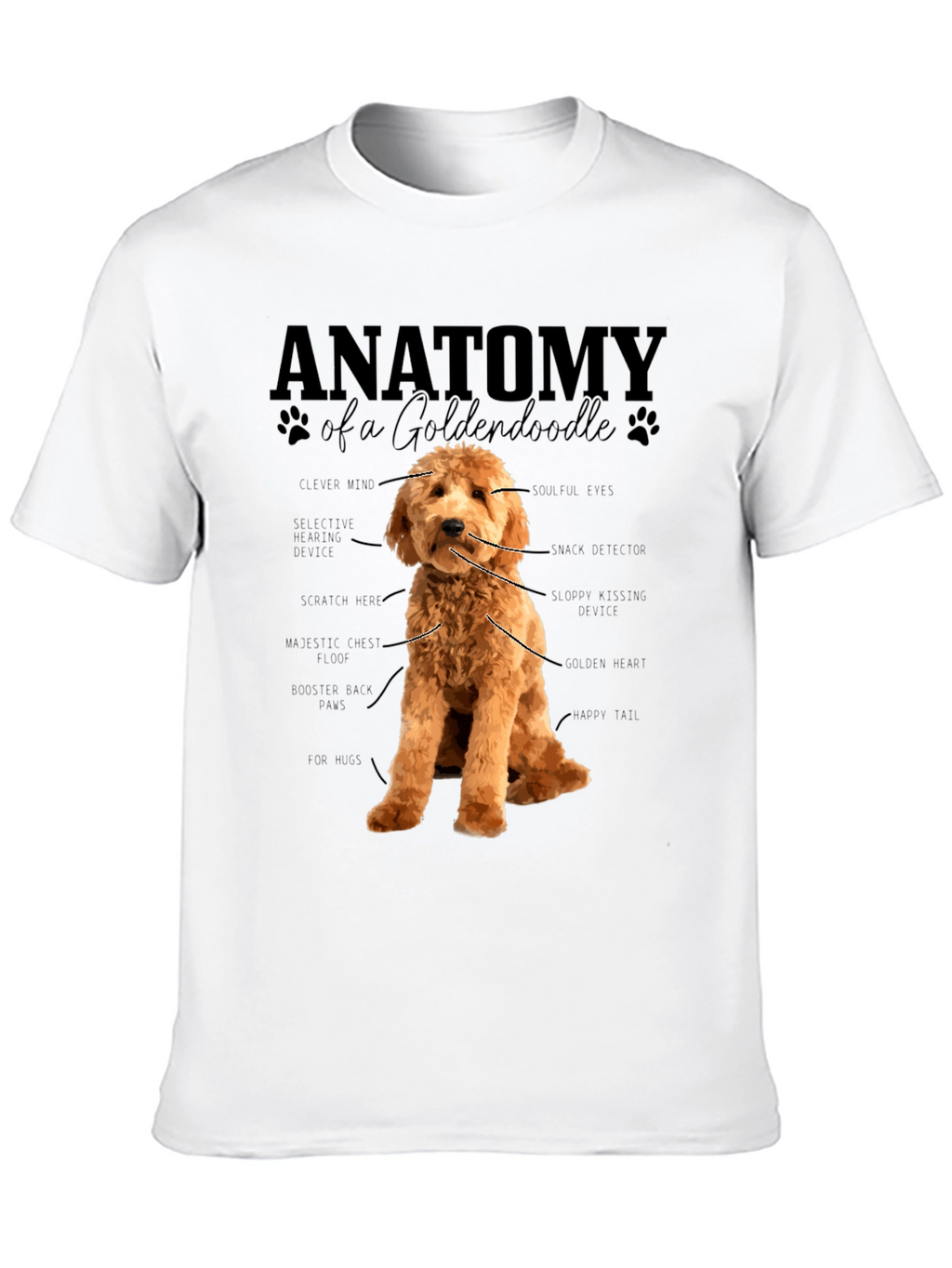 Anatomy of a Goldendoodle T-Shirt