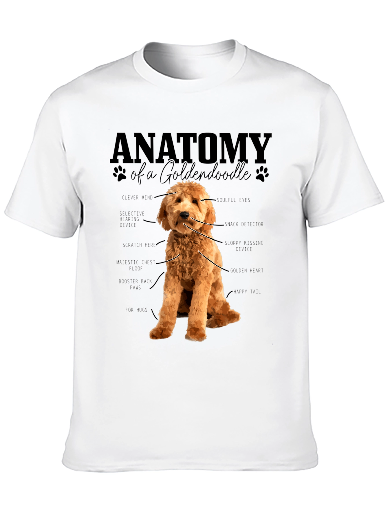 Anatomy of a Goldendoodle T-Shirt