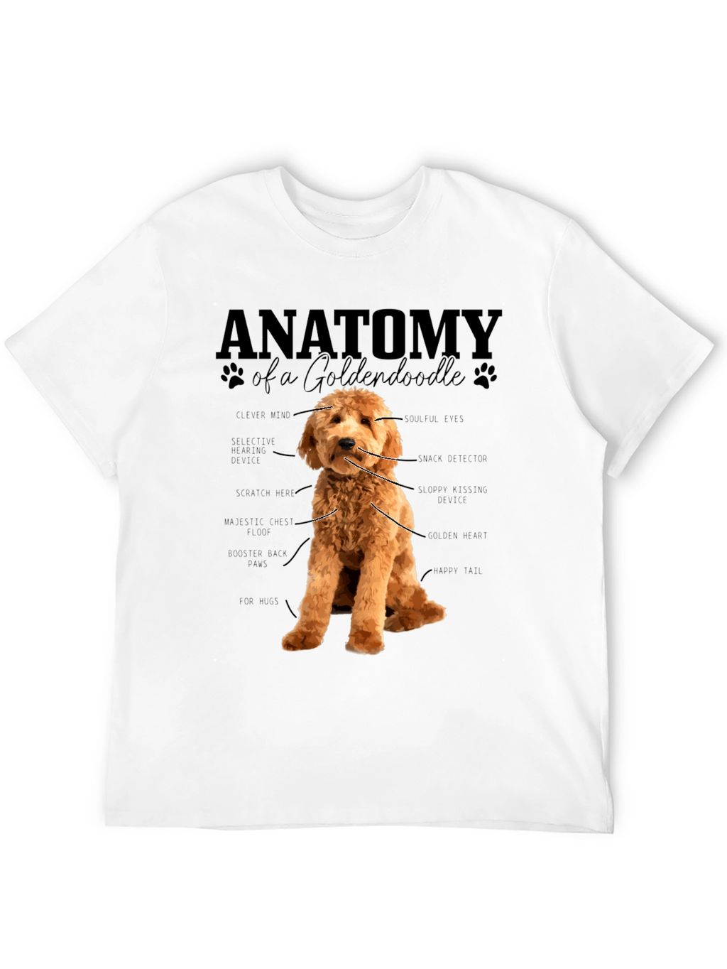 Anatomy of a Goldendoodle T-Shirt