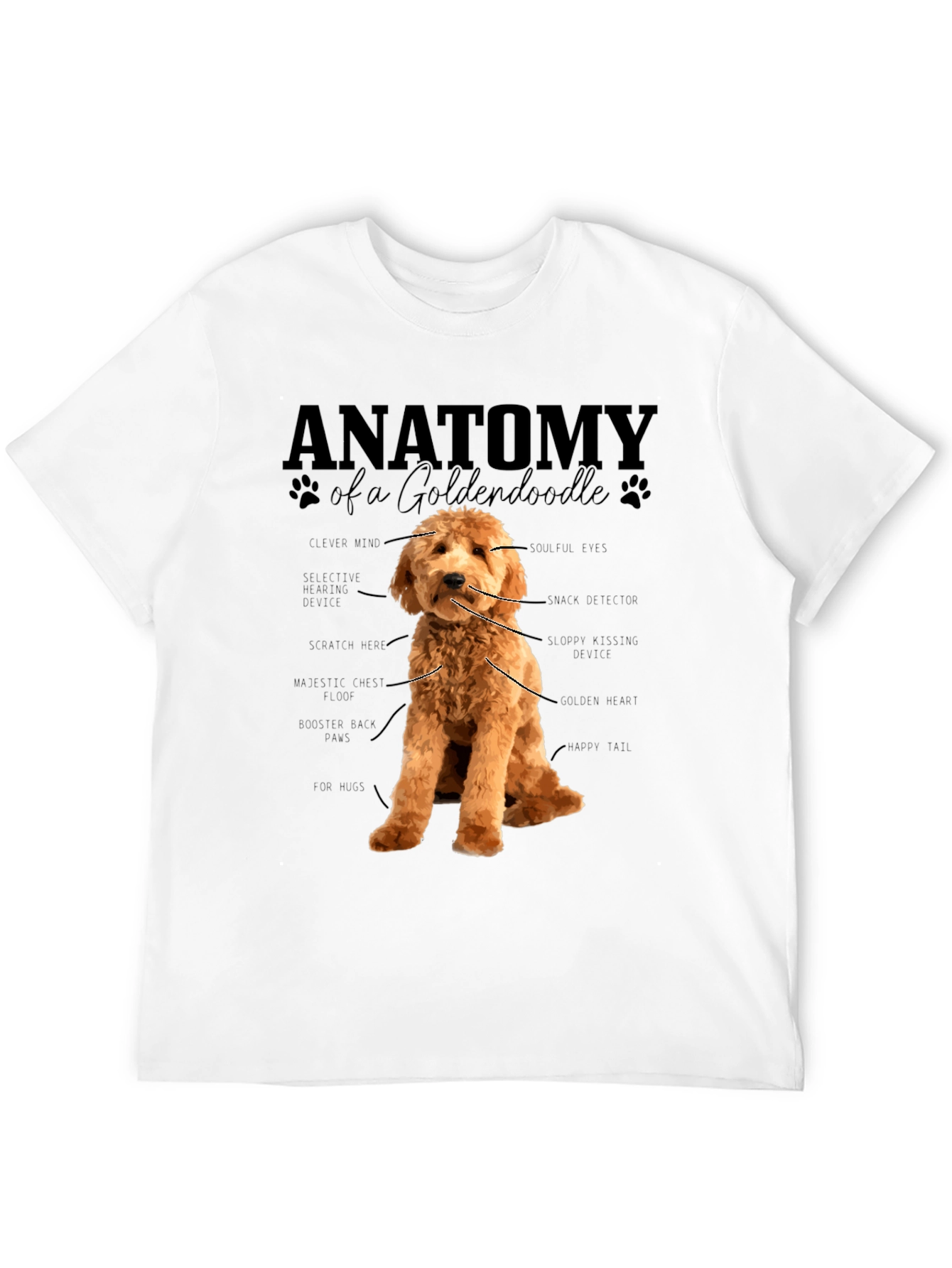 Anatomy of a Goldendoodle T-Shirt