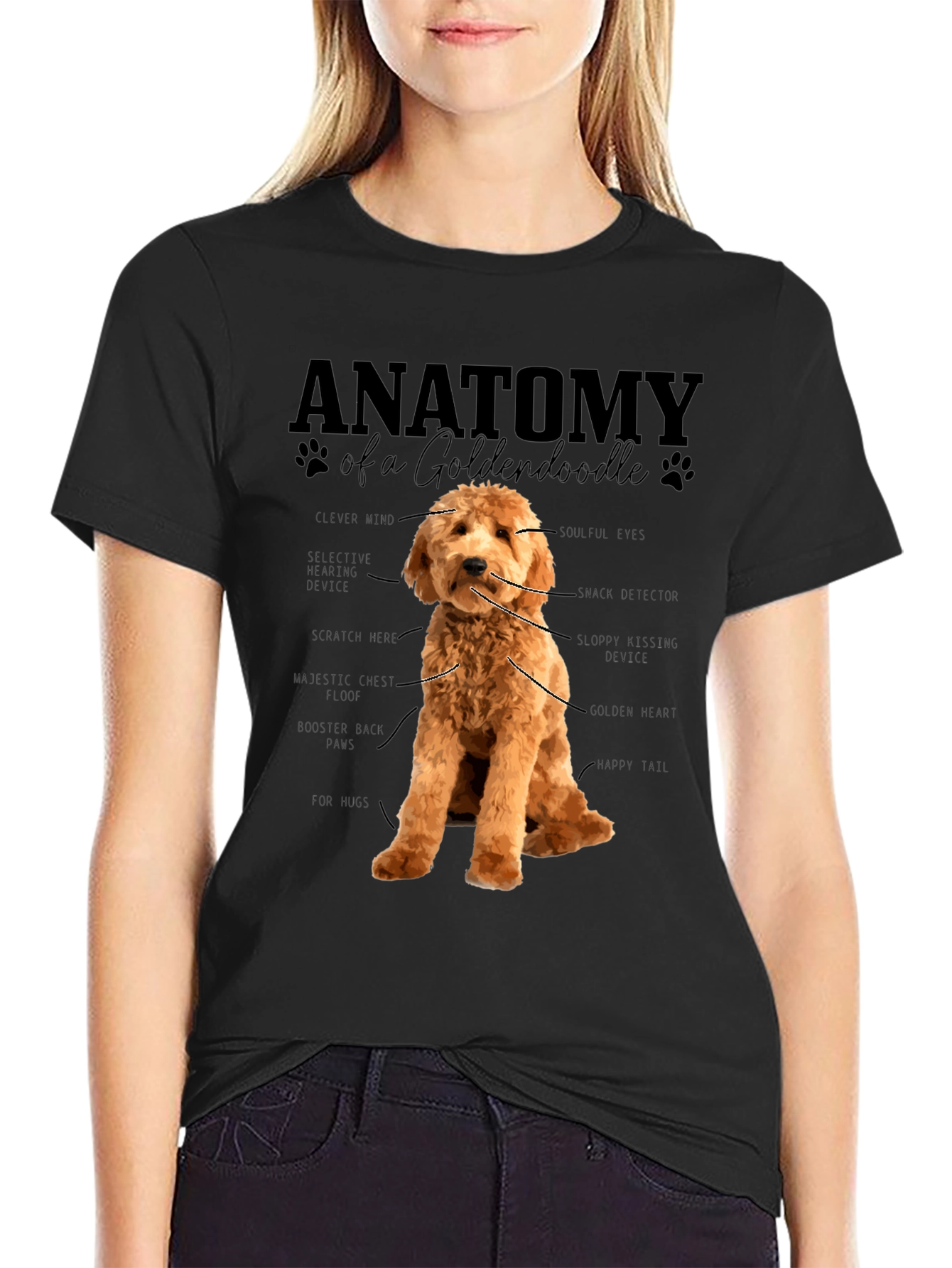 Anatomy of a Goldendoodle T-Shirt
