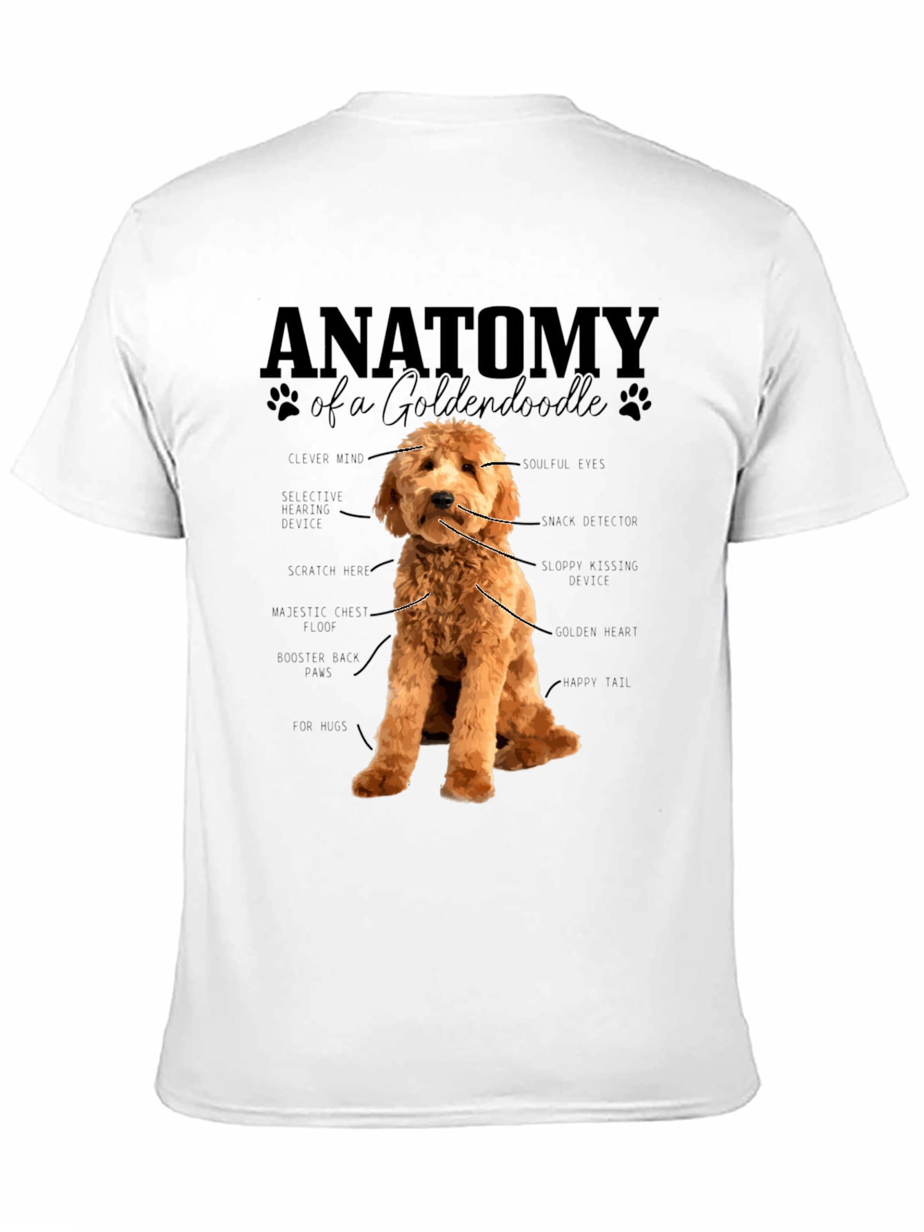 Anatomy of a Goldendoodle T-Shirt