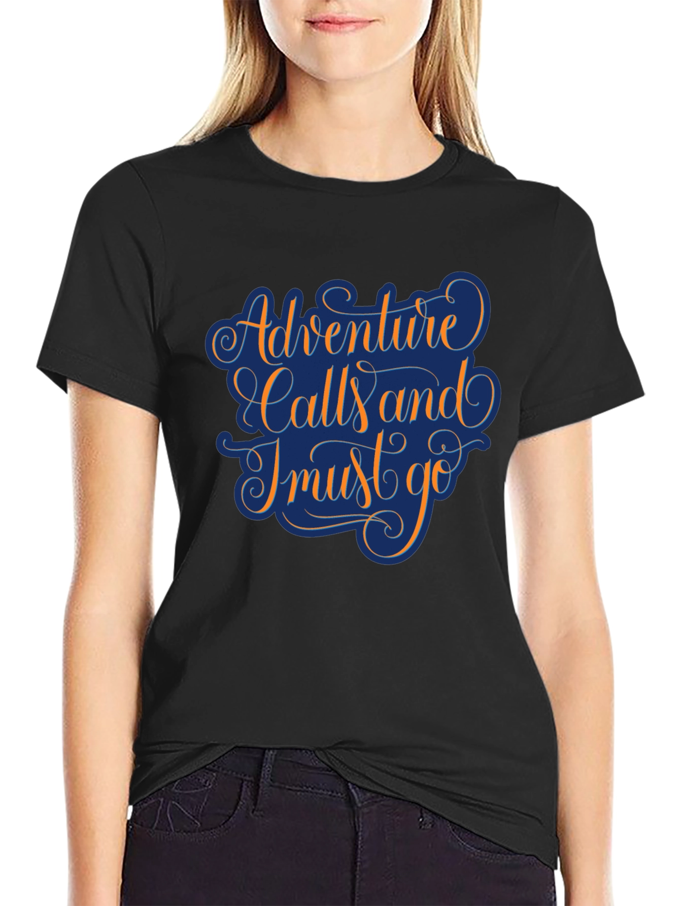 Adventure Calls Black T-Shirt