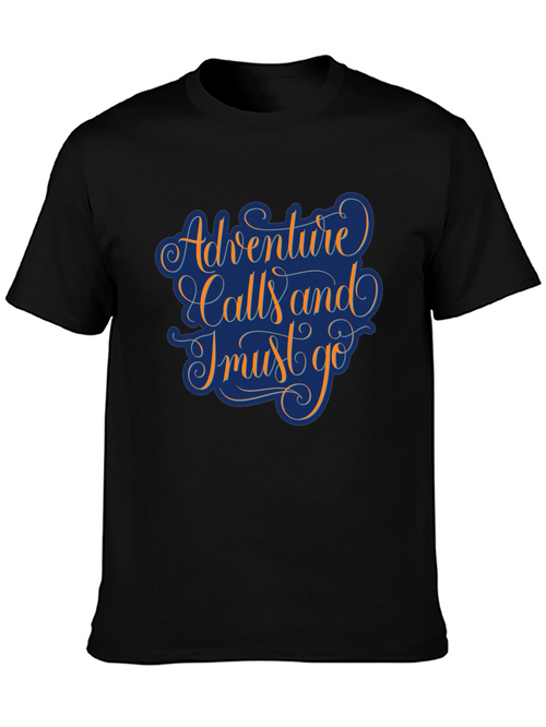 Adventure Calls Black T-Shirt