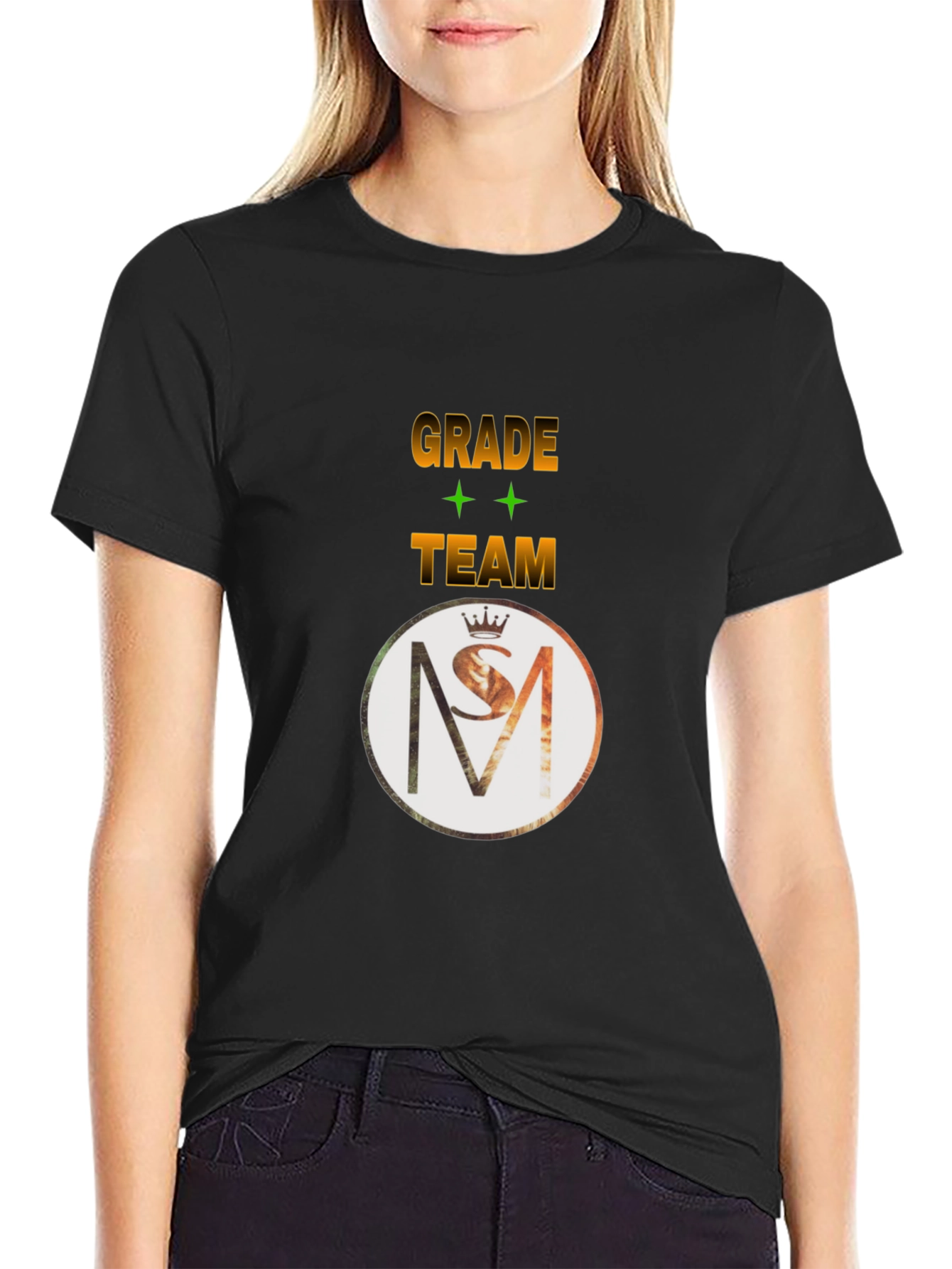 Grade Team T-Shirt - Black Cotton Blend