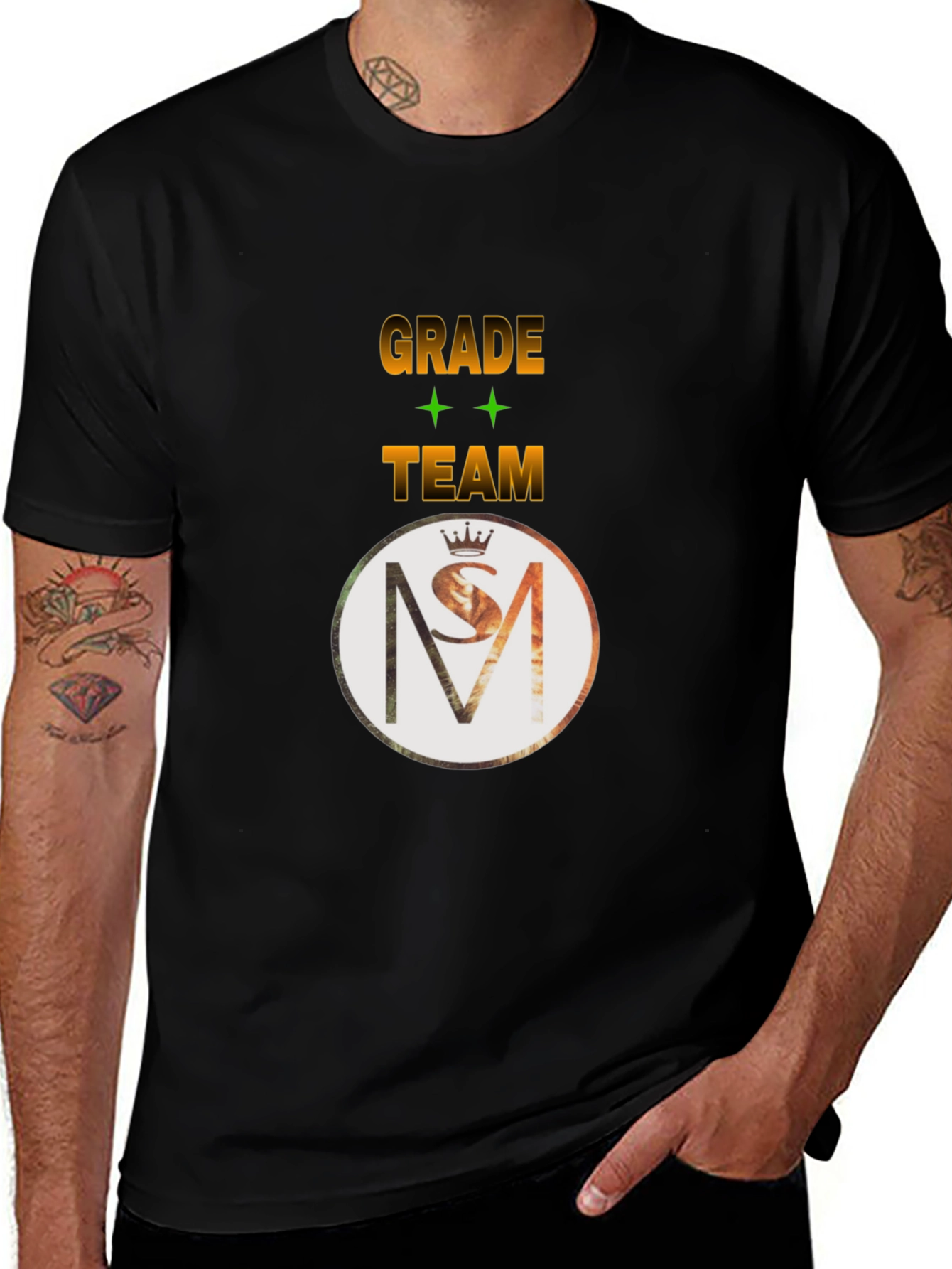 Grade Team T-Shirt - Black Cotton Blend